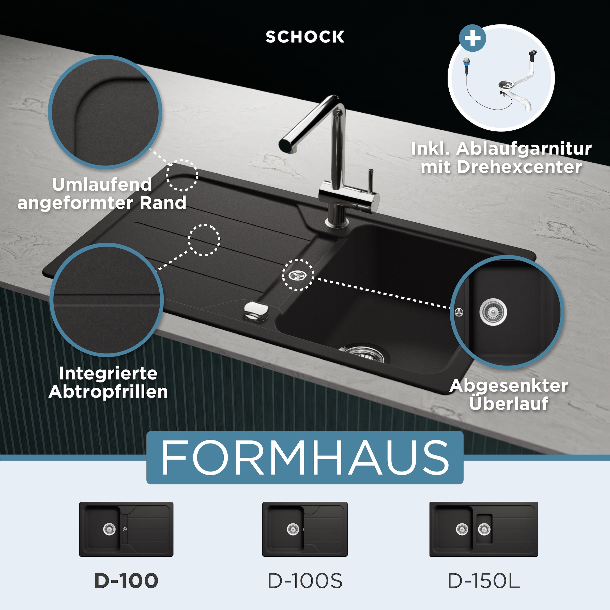 Schock Granitspüle »Formhaus«