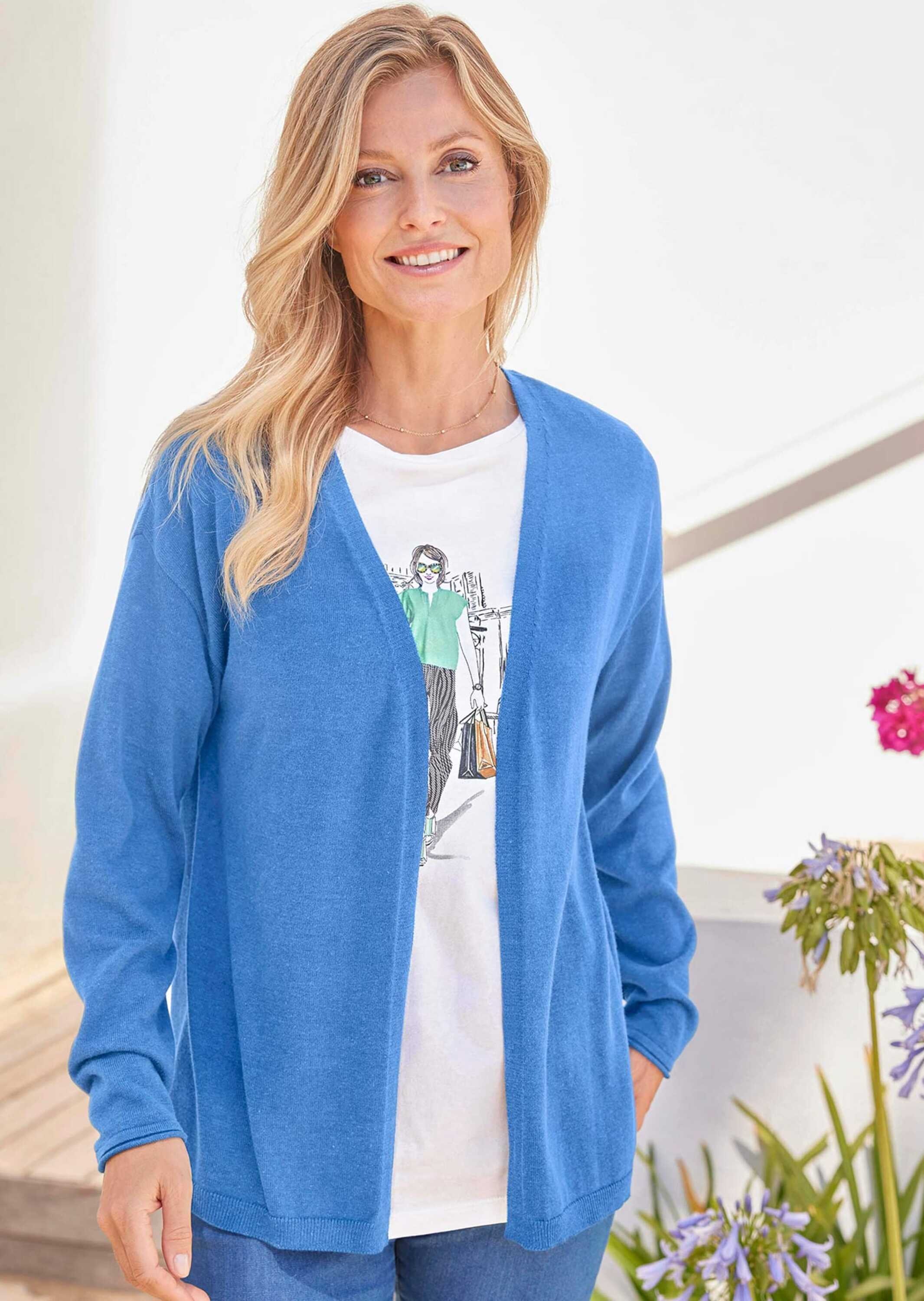 Thumbnail - GOLDNER Strickjacke "Offene Strickjacke in Kurzform"