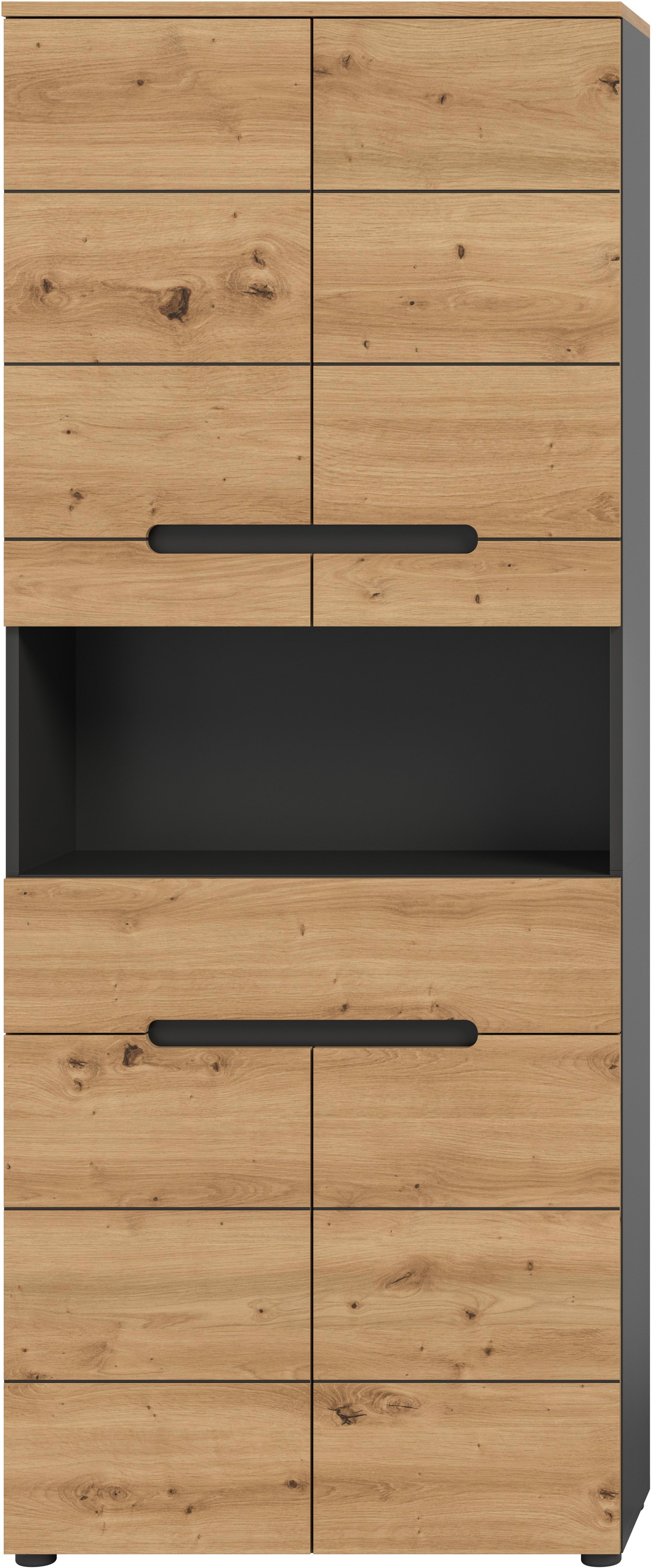 Thumbnail - INOSIGN Hochschrank "REHAT, Türen mit Soft-Close, eingefasste Griffaussparung in der Front" BxHxT: 76x193x34 cm, 4 Türen...