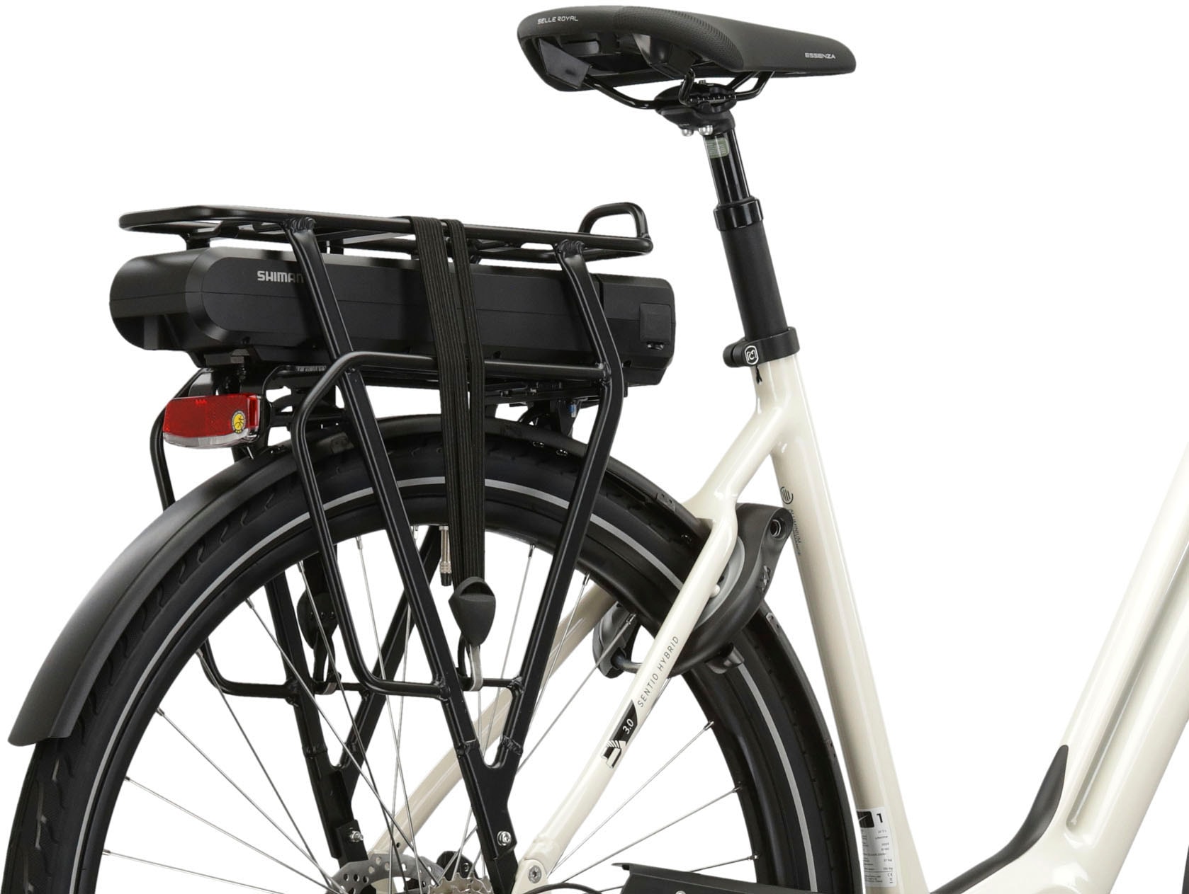 Kross E-Bike »E-Citybike Sentio Hybrid 3.0 28 Zoll weiß«, 7 Gang, Shimano, DEORE T6000, Mittelmotor 250 W