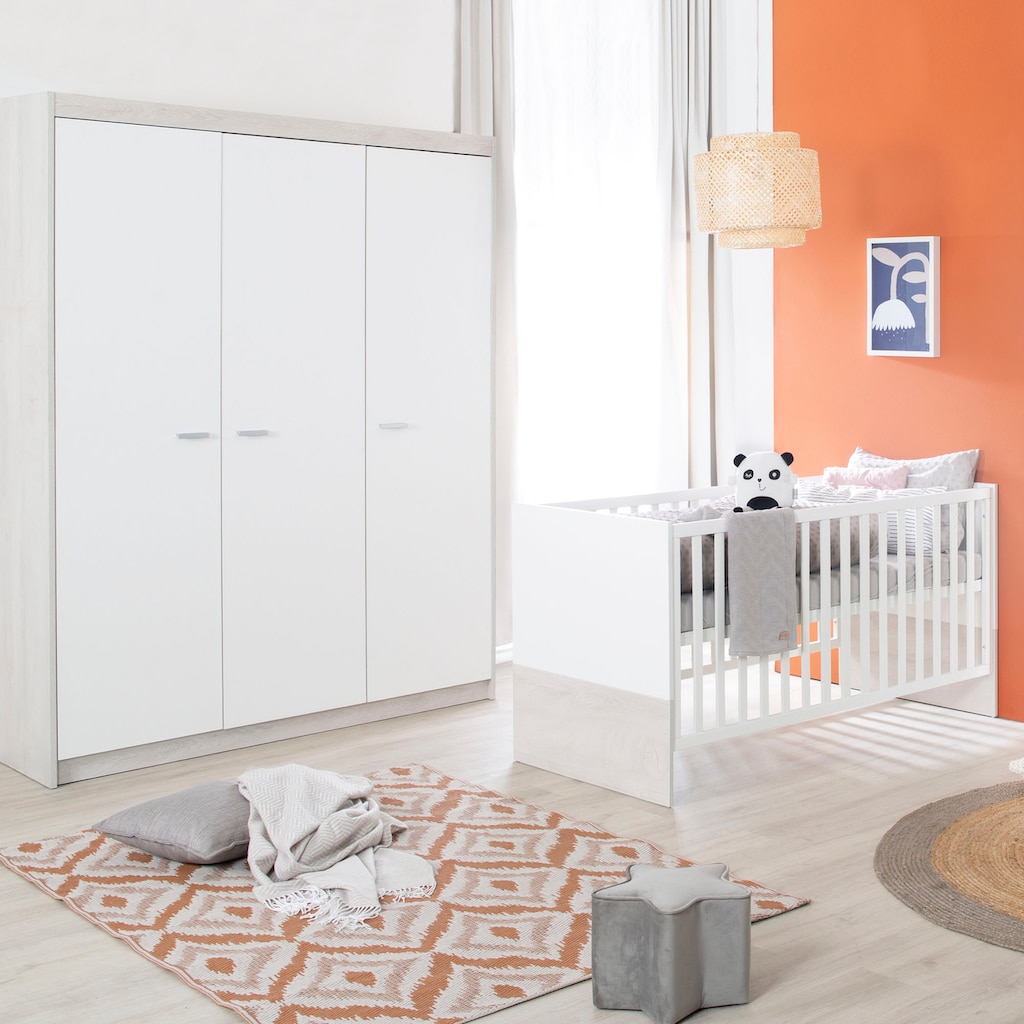 roba® Babyzimmer-Komplettset »Julia«, (Set, 3 St., Kinderbett, Schrank, Wickelkommode)