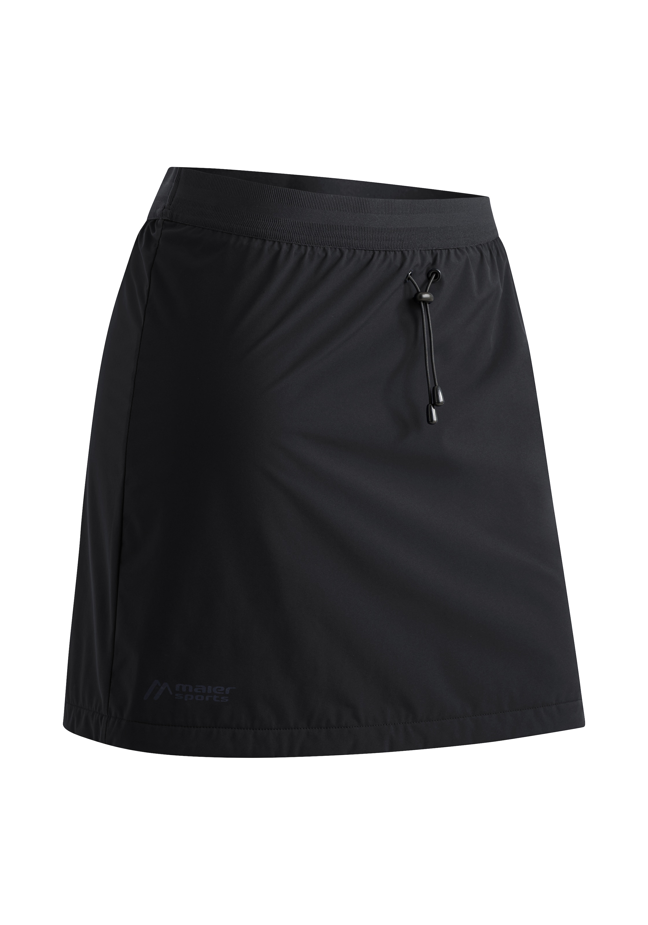 Maier Sports Midirock "RainSkirt Winter", gefütterter Damen Rock, wasserabweisender Überrock, elastischer Bund