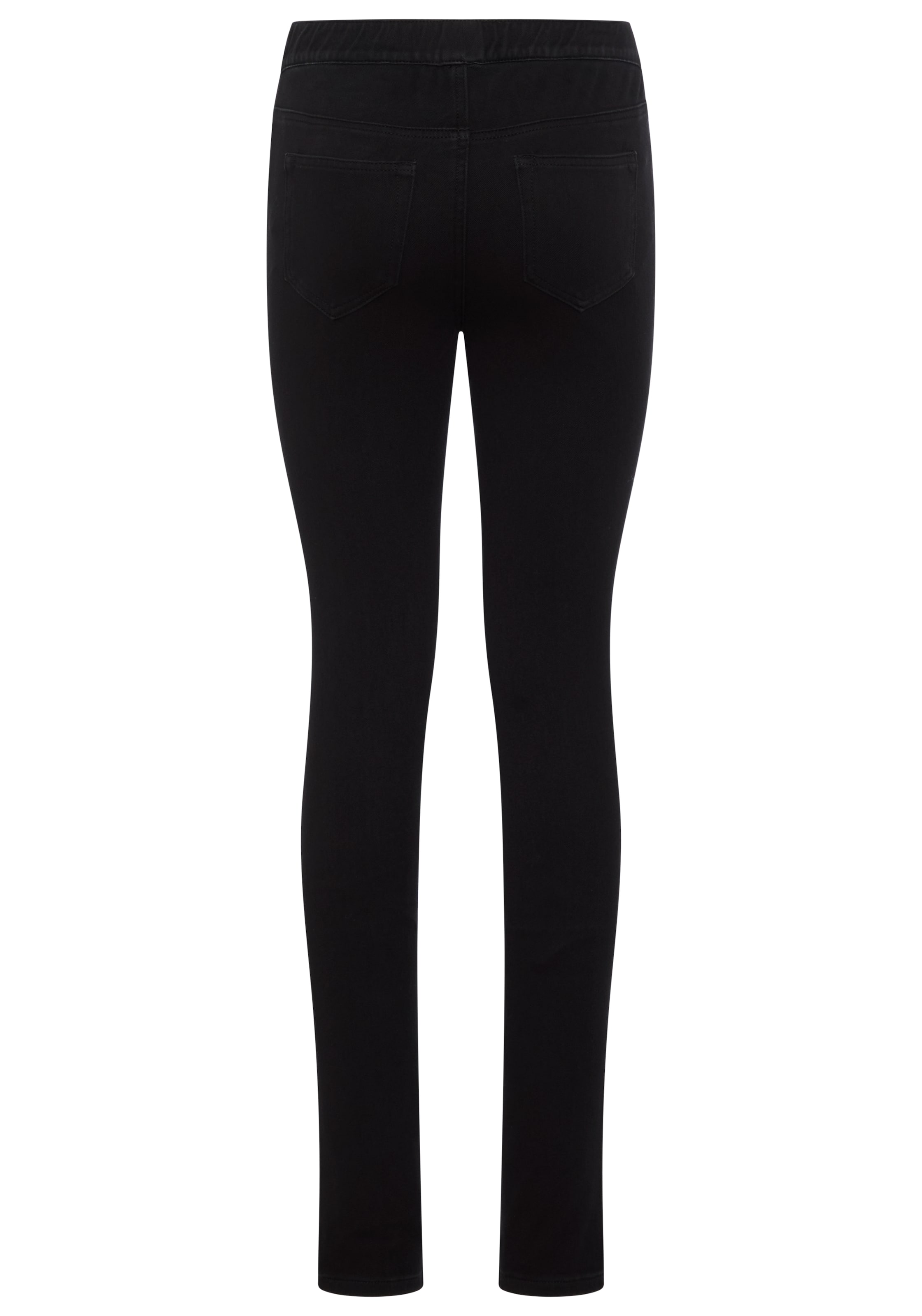 Arizona Jeansjeggings »im 4 Way Stretch, Quer- und Längselastisch, Skinny« Skinny Fit, extra enge Beinform, normale Leibhöhe, unifarbene Optik