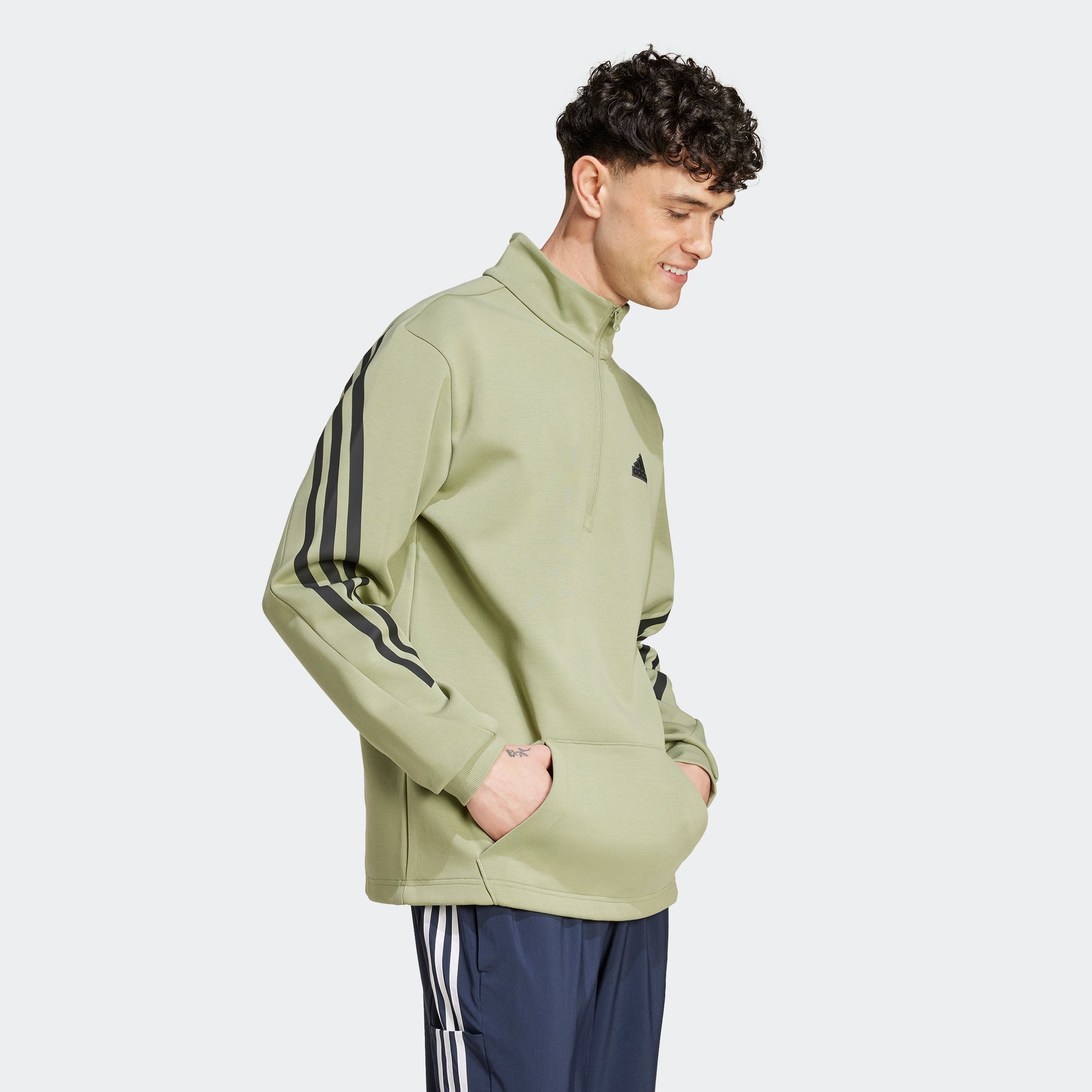 adidas Sportswear Rollkragenpullover "M FI 3S HALFZIP", 1 Stk. günstig online kaufen