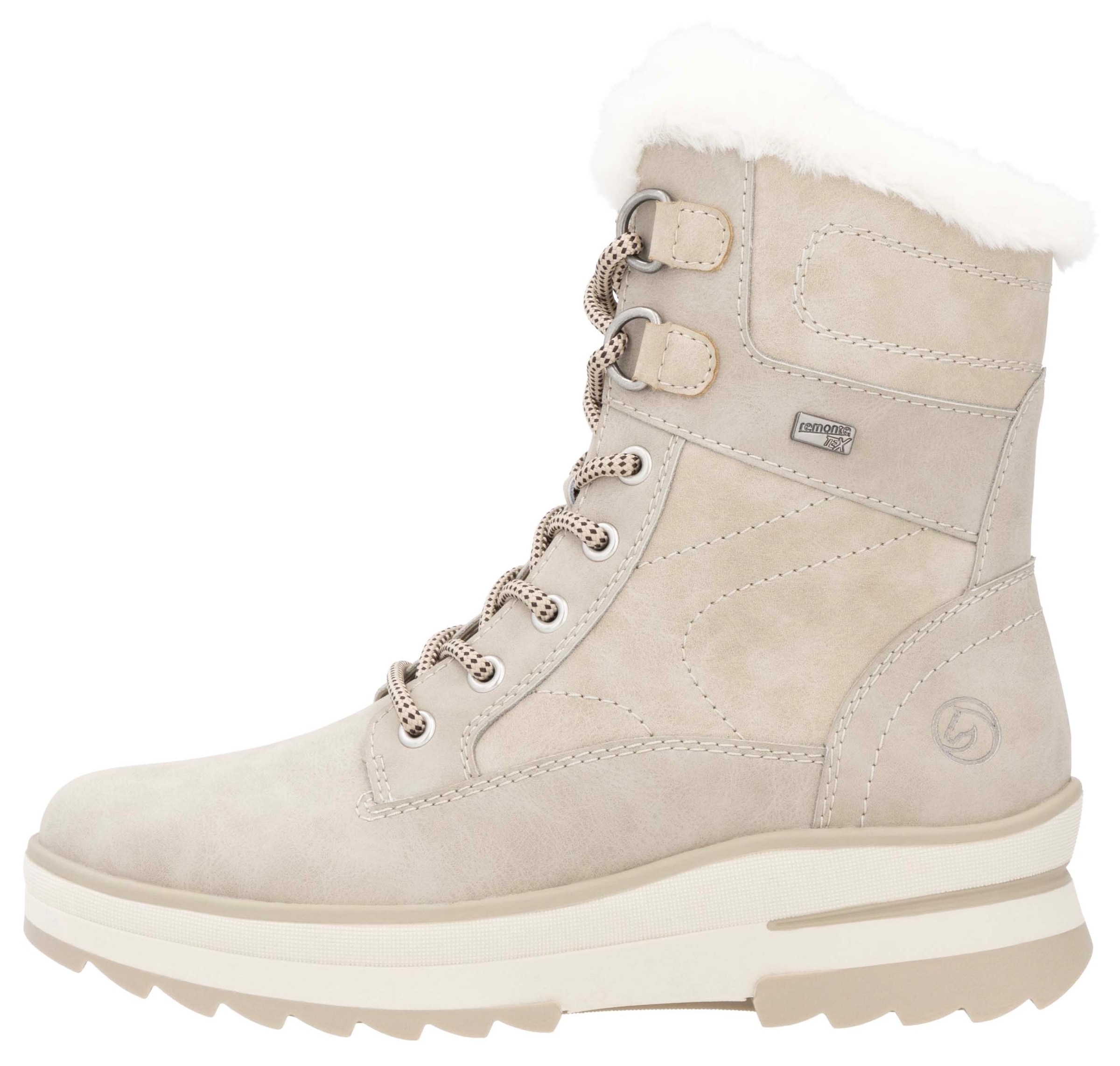 Remonte Winterboots, Keilabsatz, Plateau, Winterboots mit wasserabweisender TEX-Membran