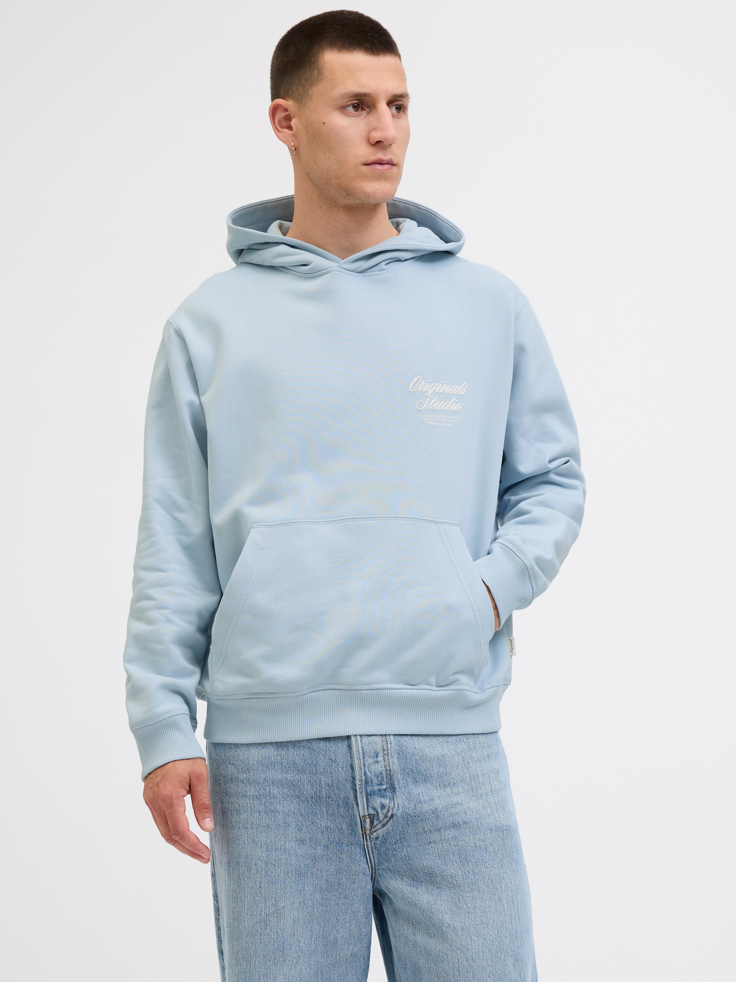Jack & Jones Kapuzensweatshirt »JORNORREBRO TYPO BACK SWEAT HOOD SN«, mit Print
