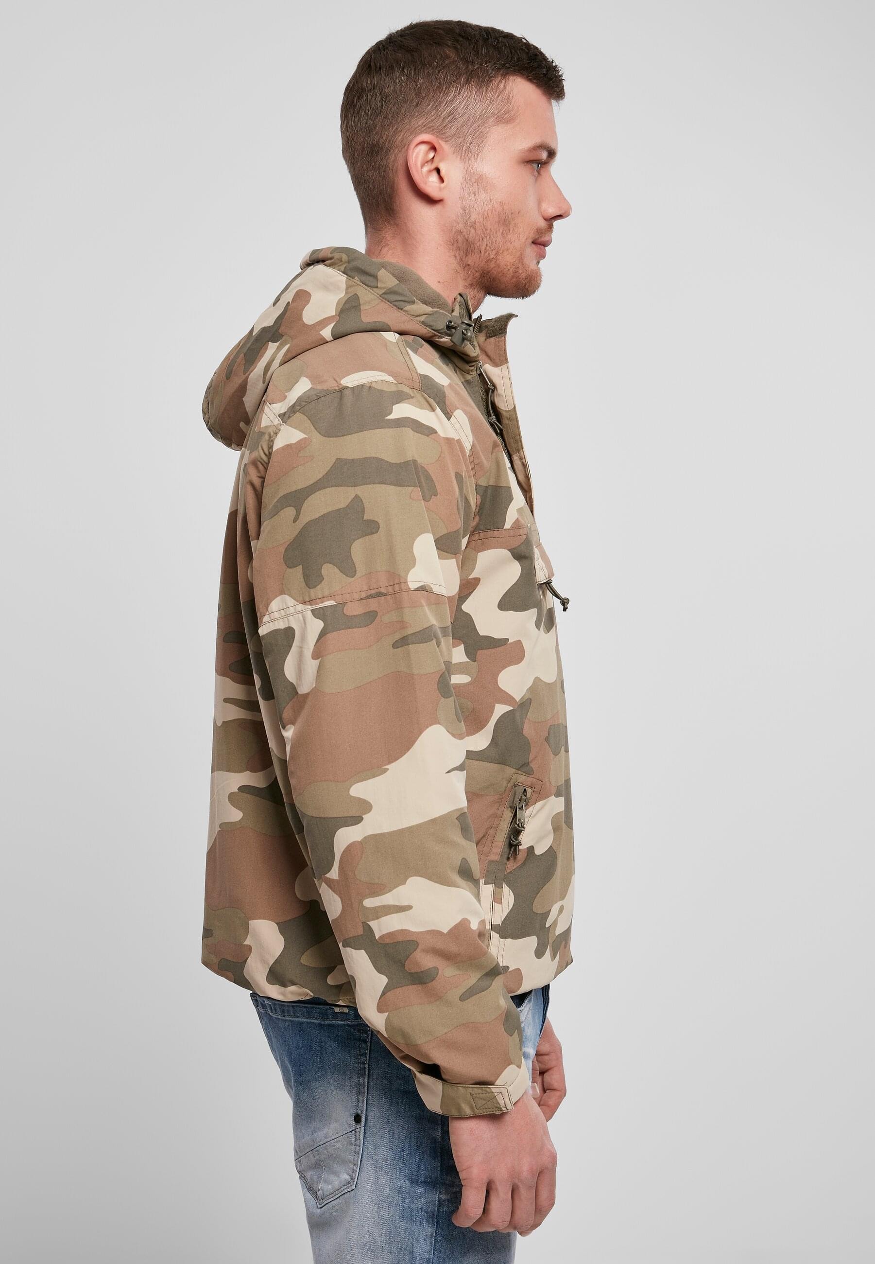 Brandit Anorak »Brandit Herren Fleece Pull Over Windbreaker«, (1 St.), mit Kapuze
