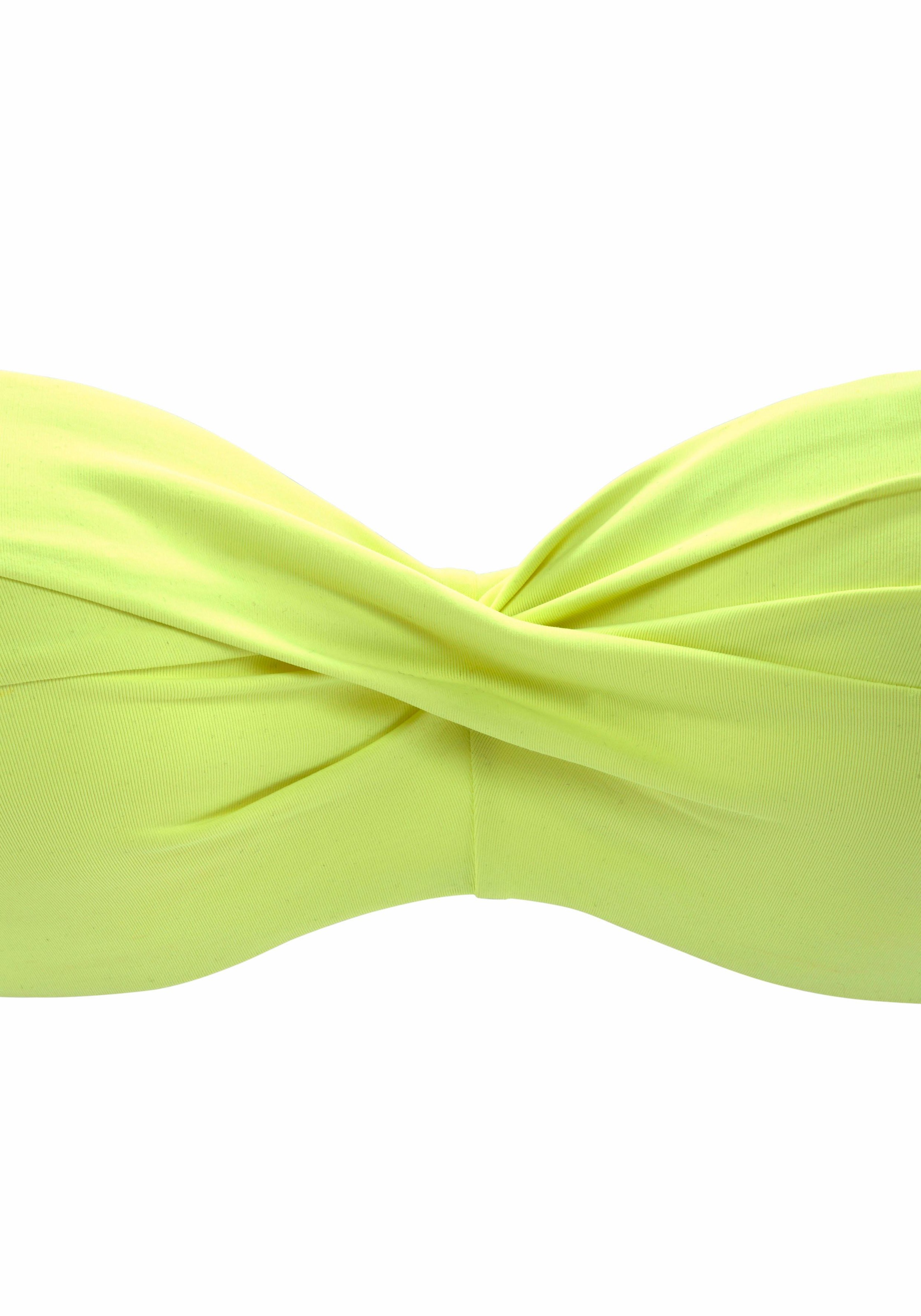 Thumbnail - s.Oliver Bandeau-Bikini-Top "Spain", in unifarben mit Wickeloptik