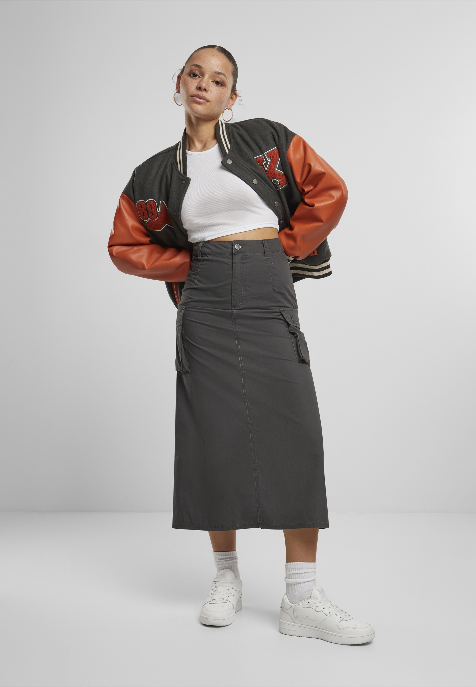 Karl Kani Collegejacke »Karl Kani Karl Kani Retro Patch Star Logo OS College Jacket« 1 Stk. tlg. ohne Kapuze