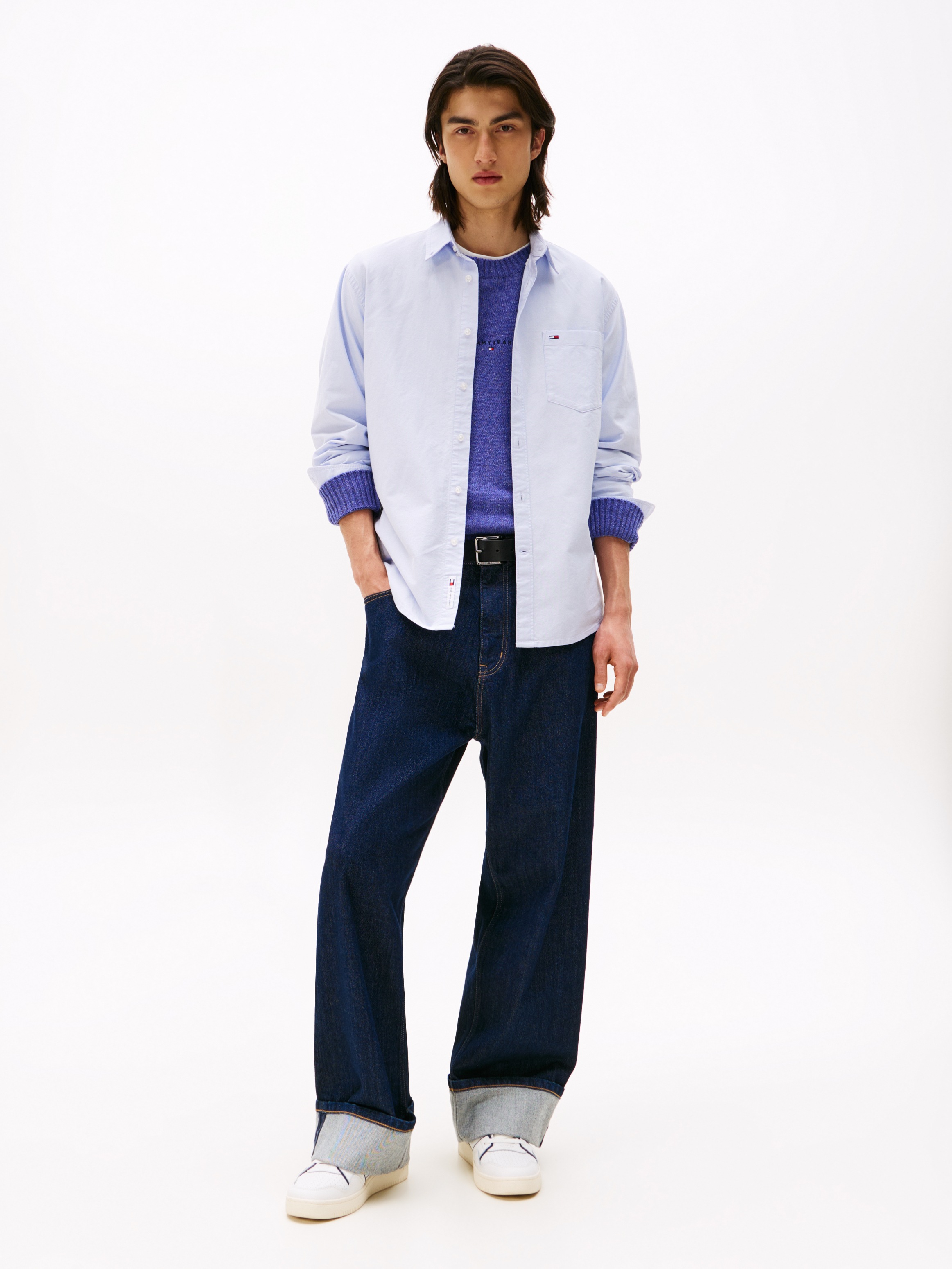 Thumbnail - Tommy Jeans Langarmhemd "TJM OXFORD", relaxed fit, Button-down-Kragen