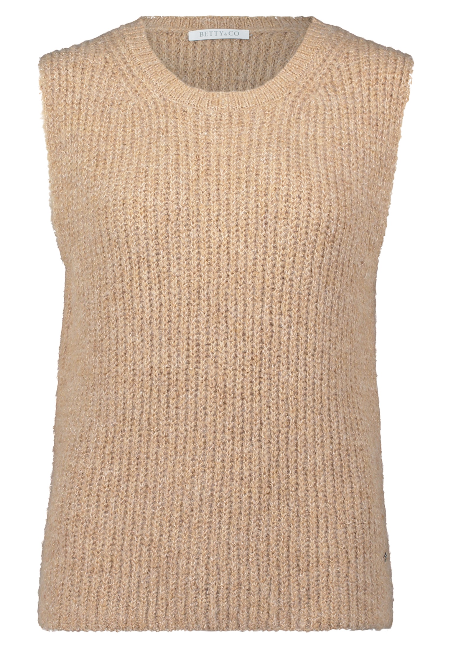 Betty&Co Stricktop "Betty & Co Damen Strickpullover ohne Arm" günstig online kaufen