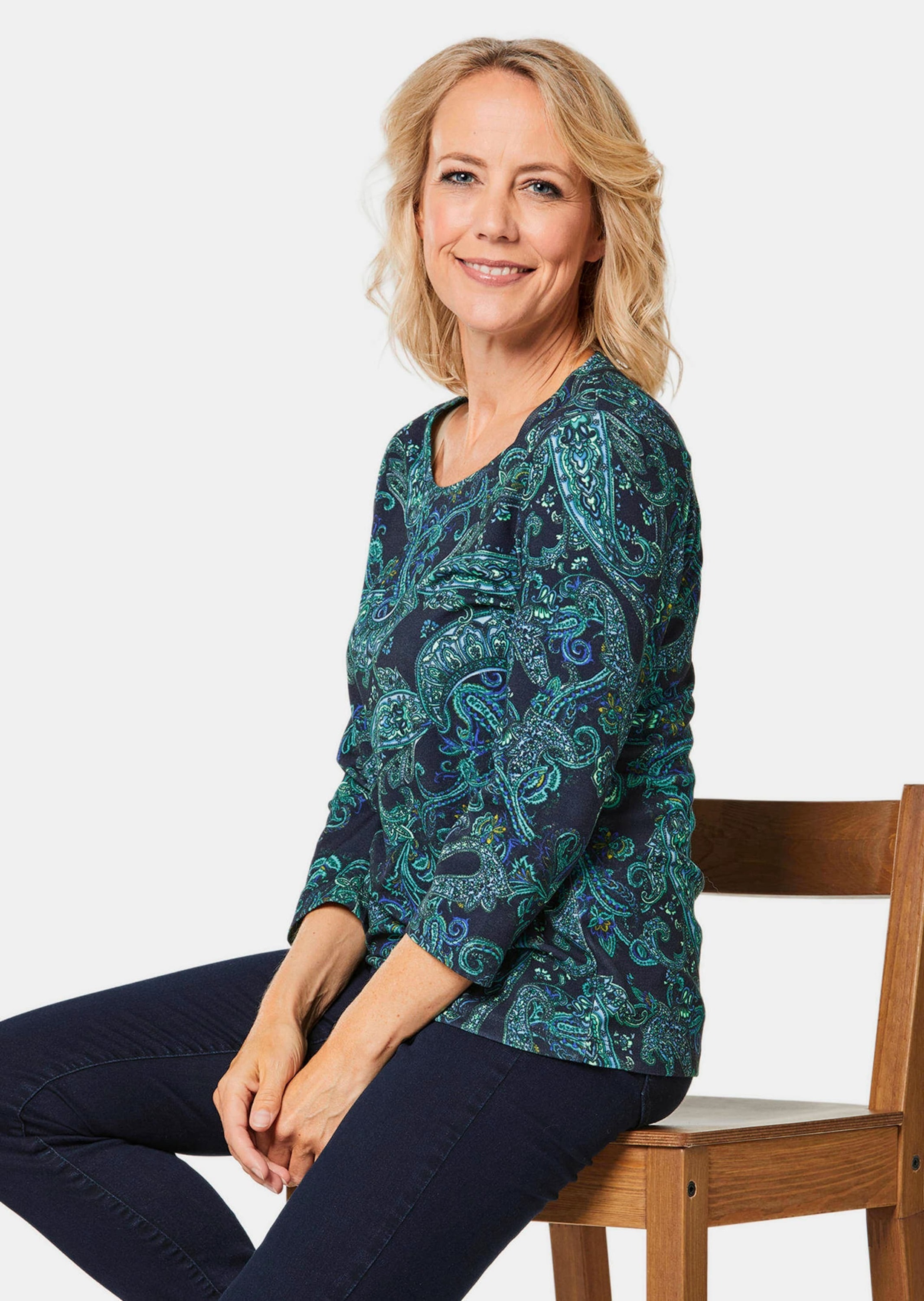 GOLDNER Print-Shirt »Druckshirt in kraftvollen Farben«