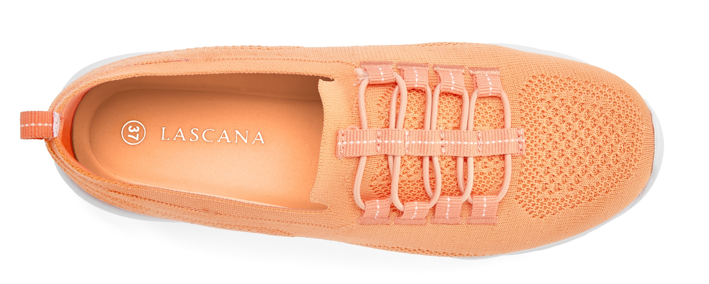 LASCANA Sneaker »Slipper, Halbschuh, Slip-On-Sneaker,«  aus leichtem Textil-Material VEGAN