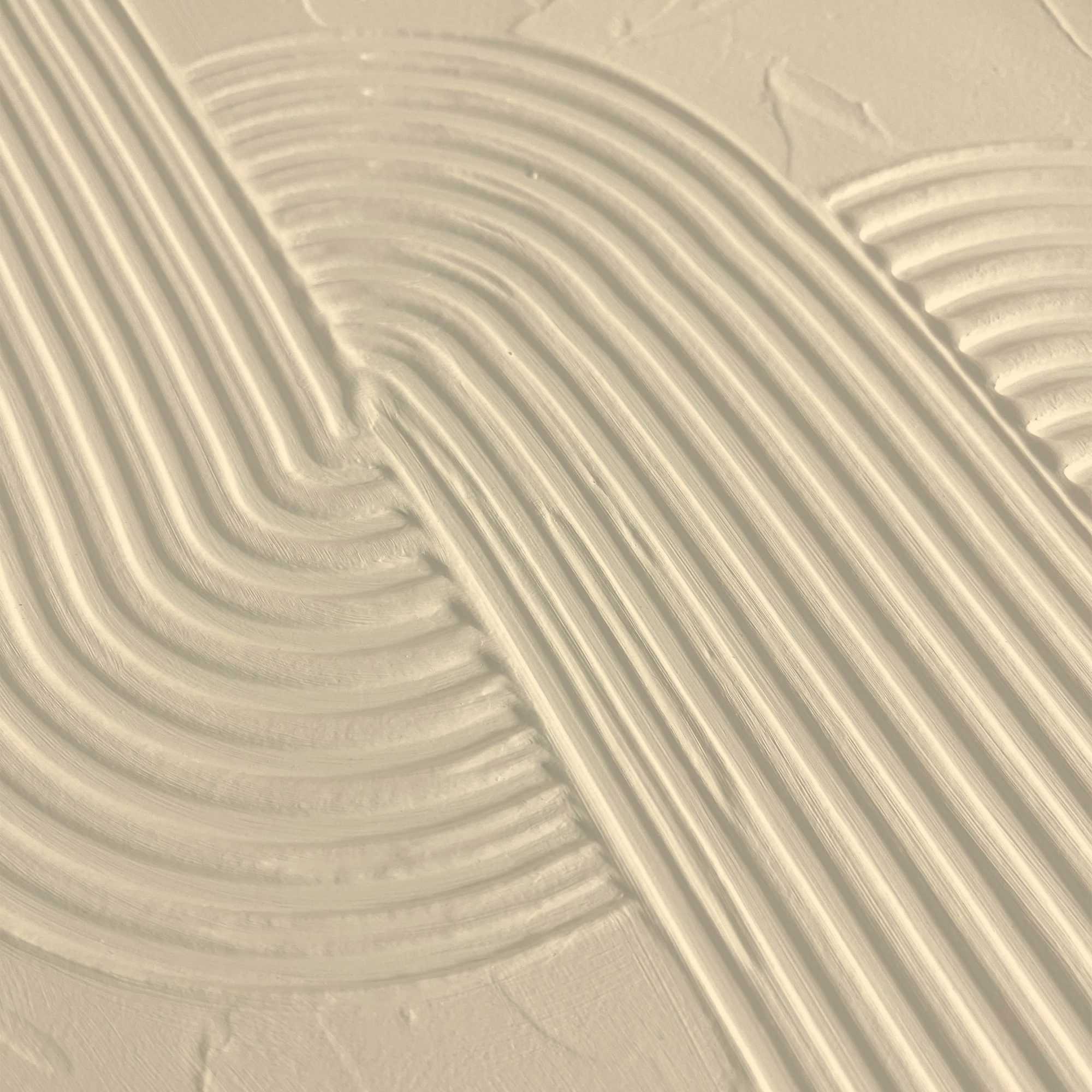 Reinders! Wandbild »Knot - sand«, Wohnzimmer - Beige - MDF - Abstrakt - 50x70 cm