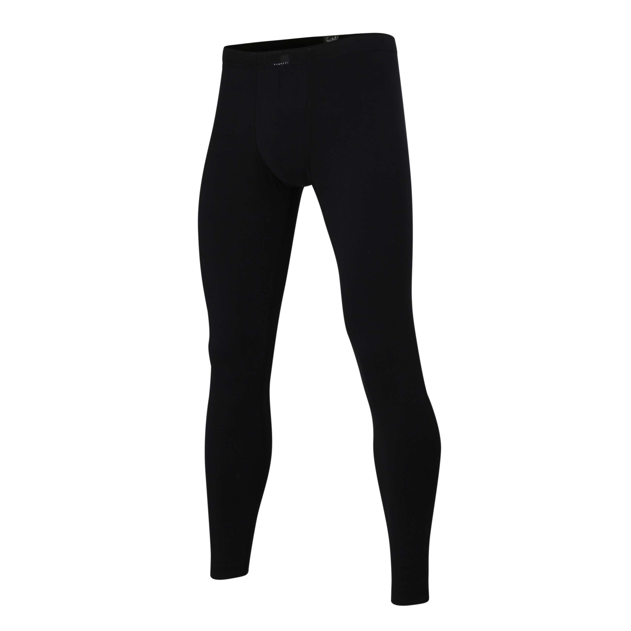 Thumbnail - bugatti Lange Unterhose "BUGA Hose lang", eng, basic, wärmend, mit Logo, Baumwollmix