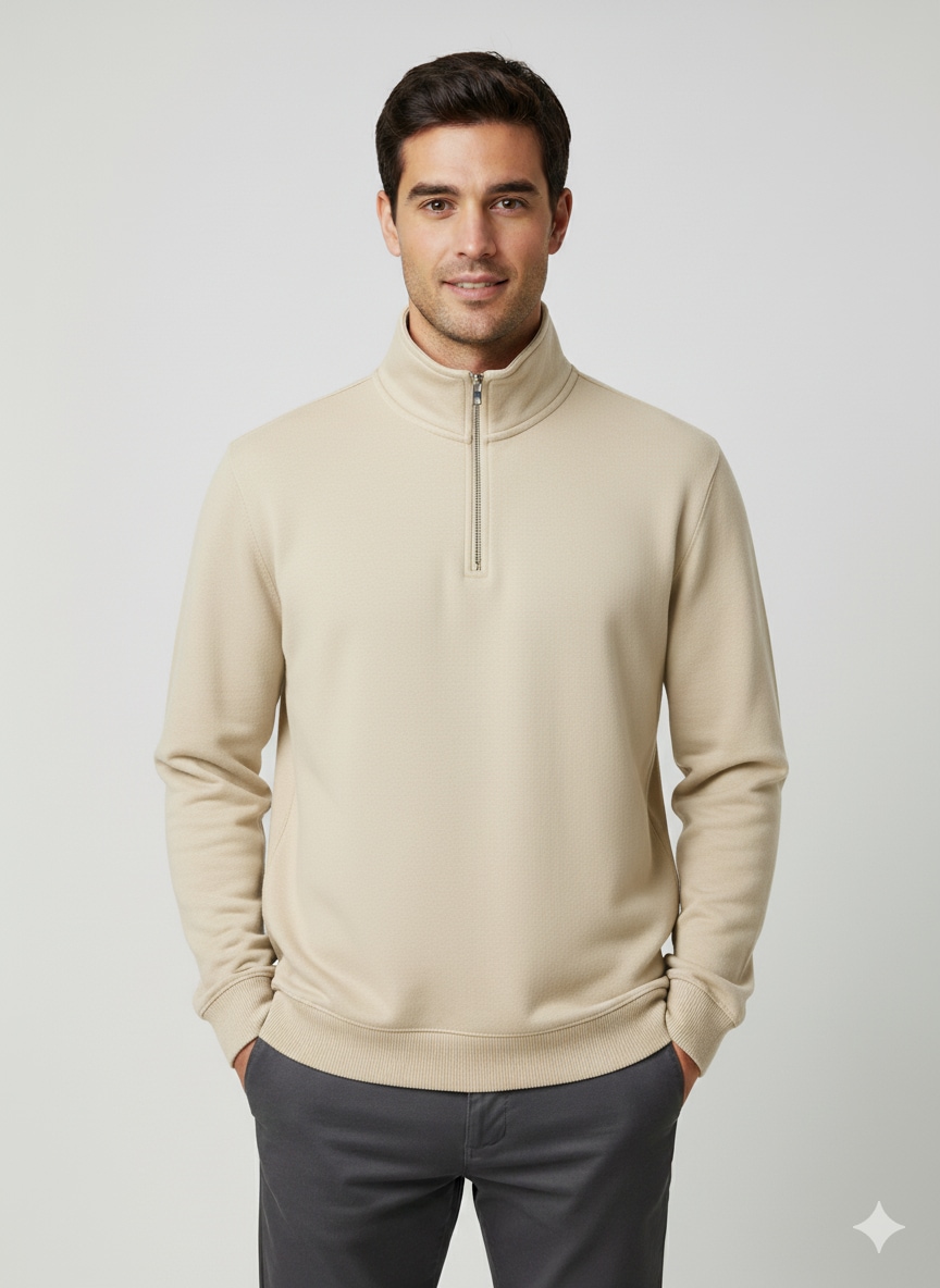 SELECTED Sweater "SLHZREG-DAN SWEAT HALF ZIP" günstig online kaufen