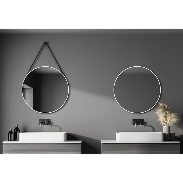 Talos Wandspiegel, dekorativer runder Spiegel mit Aluminiumrahmen, Ø 80 cm  kaufen | BAUR