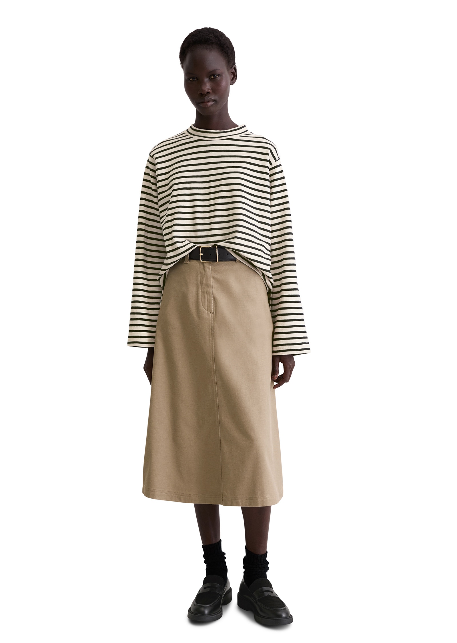 Marc O'Polo Langarmshirt »aus garngefärbtem Heavy-Slub-Jersey«