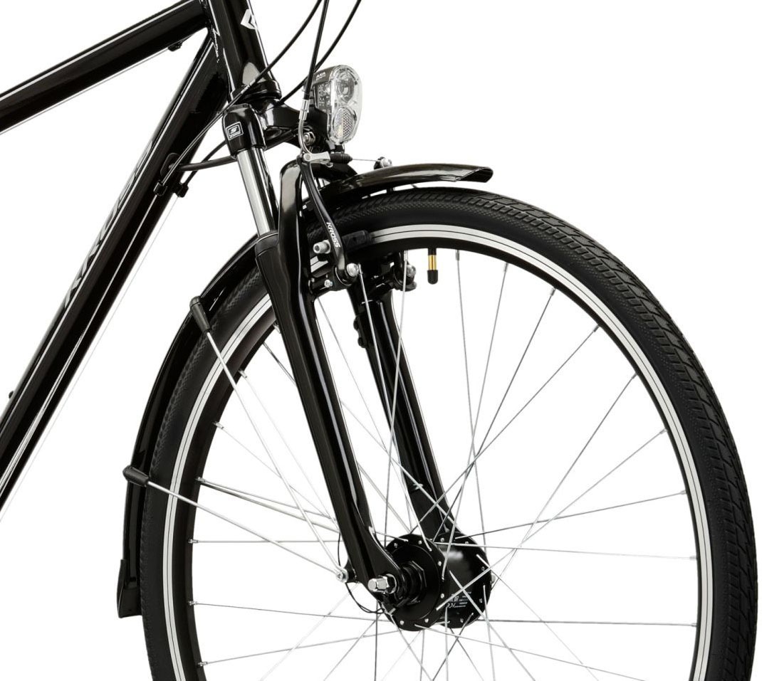 Kross Trekkingrad »Herren-Trekkingrad 28" Berg TR 3.0 Schwarz 21 Gänge« 21 Gang Shimano TOURNEY TY300 Schaltwerk Kettenschaltung