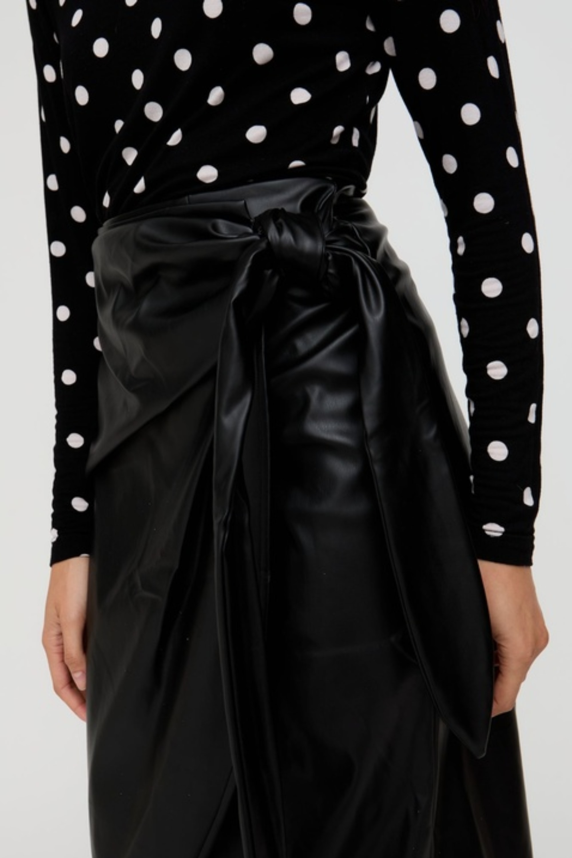 Lily and Lionel Midirock »Nia Draped Midi Skirt Damen«