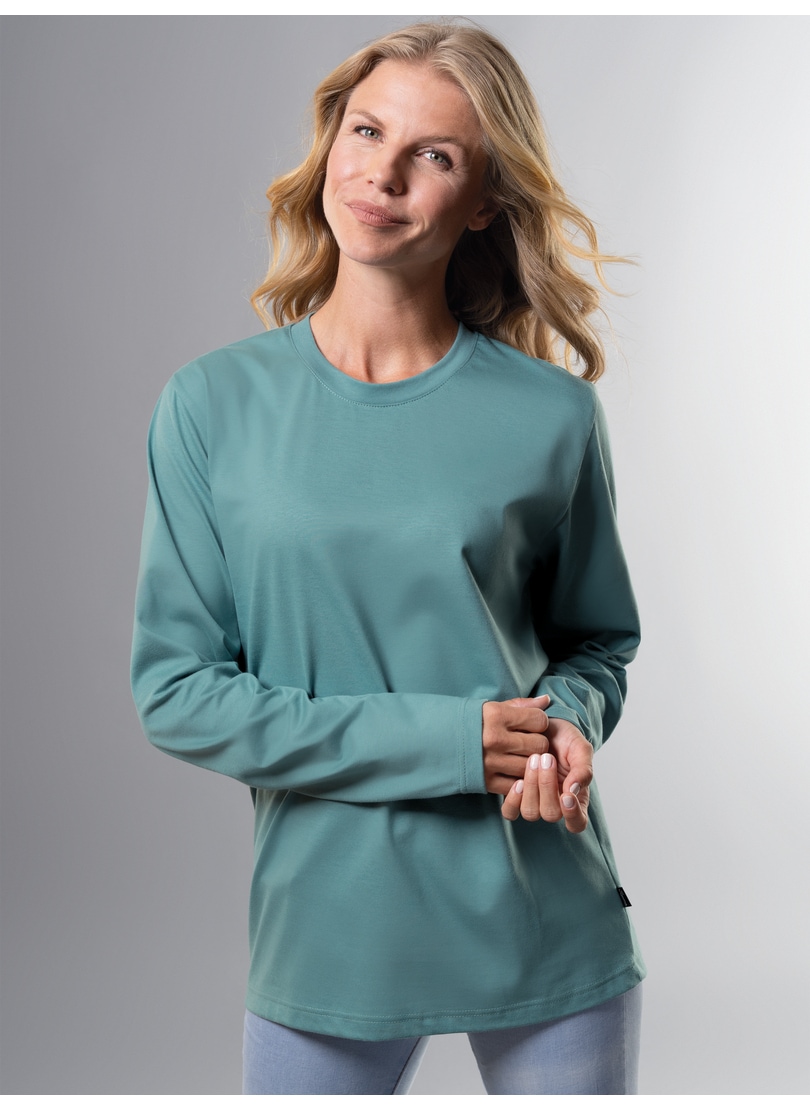 Trigema T-Shirt "TRIGEMA Langarmshirt aus 100% Baumwolle" 1 günstig online kaufen