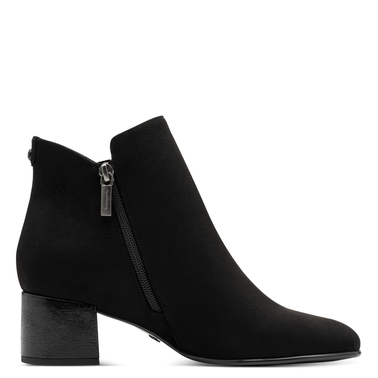 Thumbnail - Tamaris Stiefelette, Blockabsatz, Basicstiefelette in veganer Verarbeitung, schmale Form