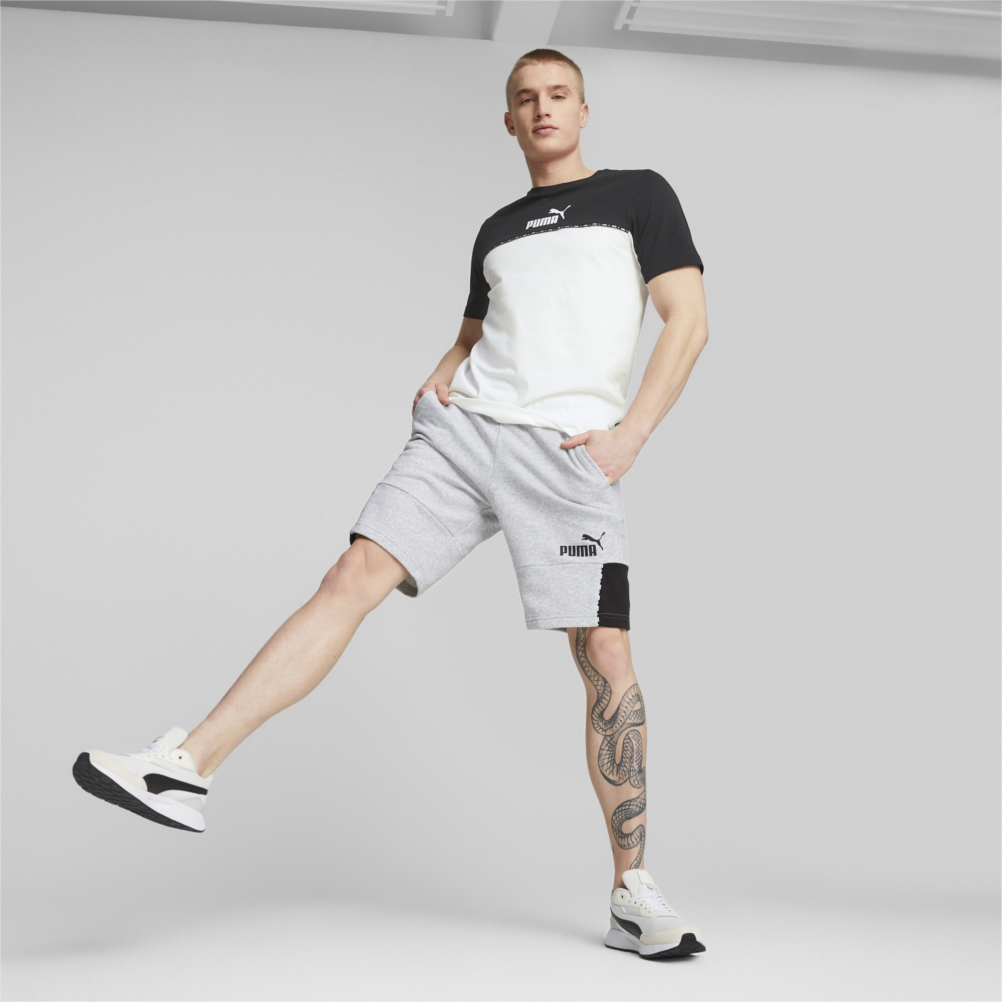 PUMA Sporthose »Essentials Block Tape Shorts Herren«