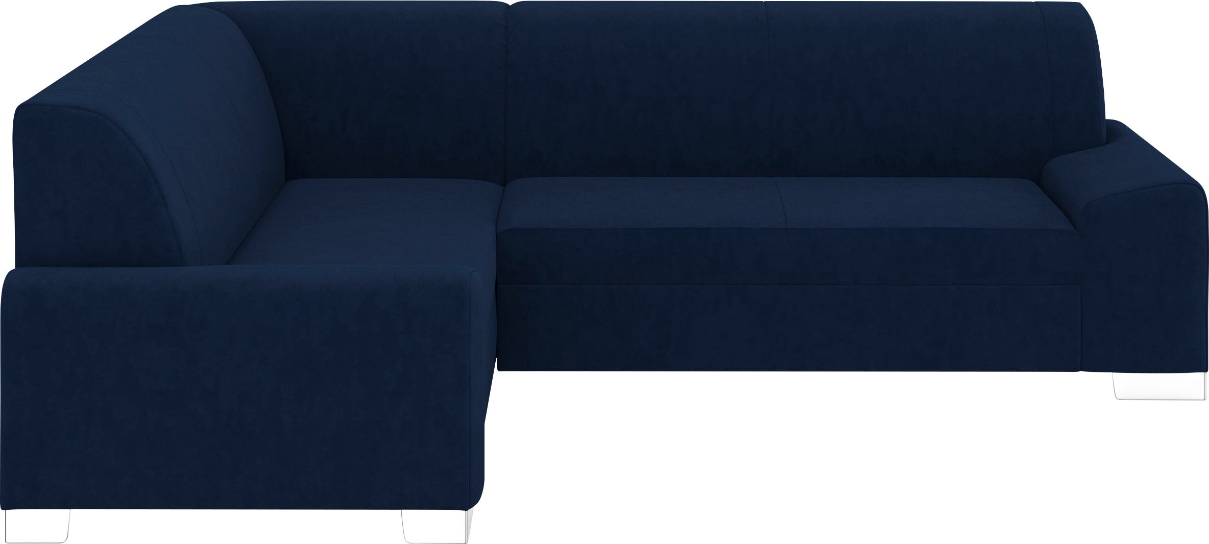 DOMO collection Ecksofa »Anzio in kubischer Formensprache, flache Armlehnen, L-Form«, Wahlweise mit Bettfunktion und Federkern für hohen Sitzkomfort