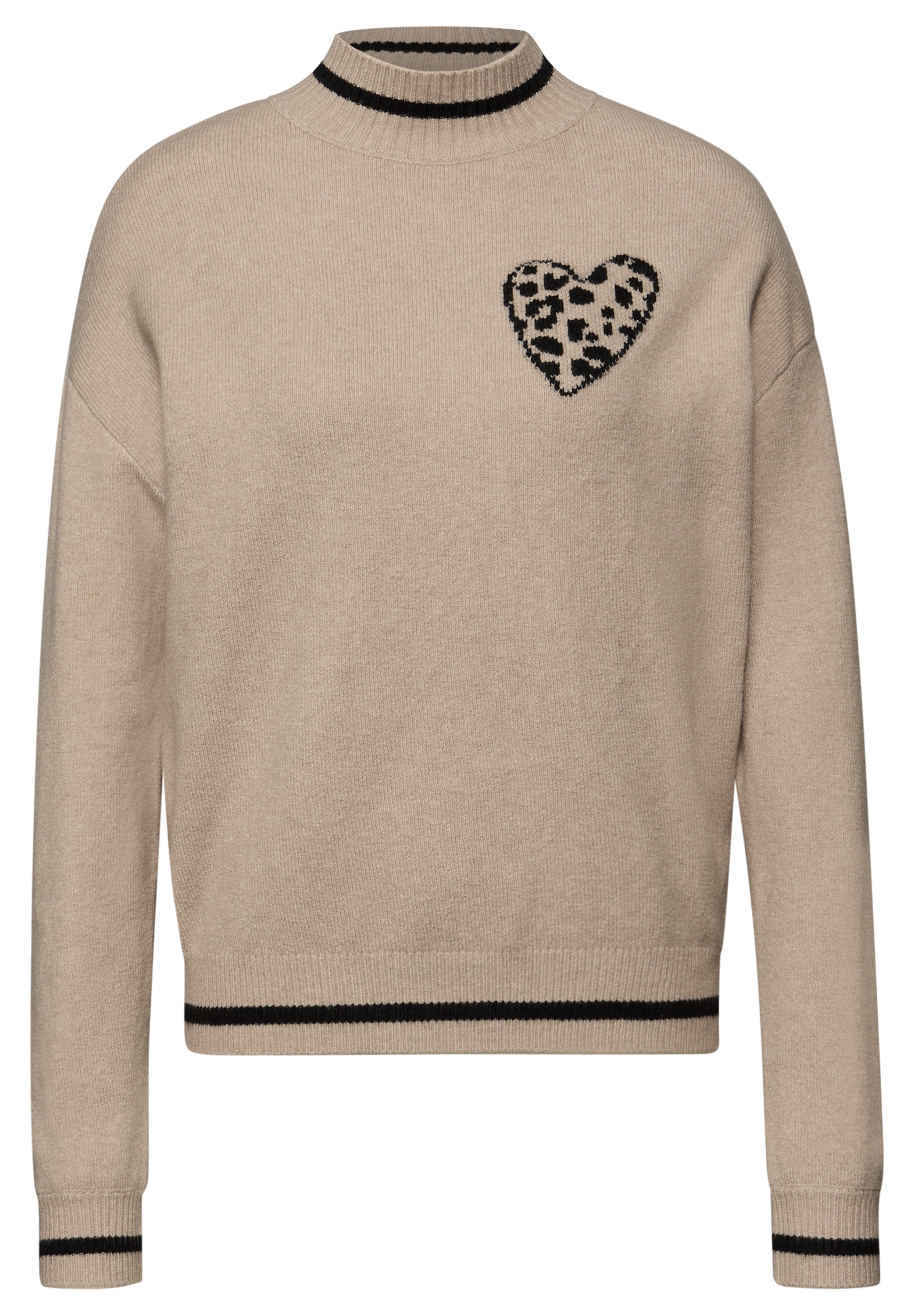 STREET ONE STUDIO Longpullover mit Leomuster