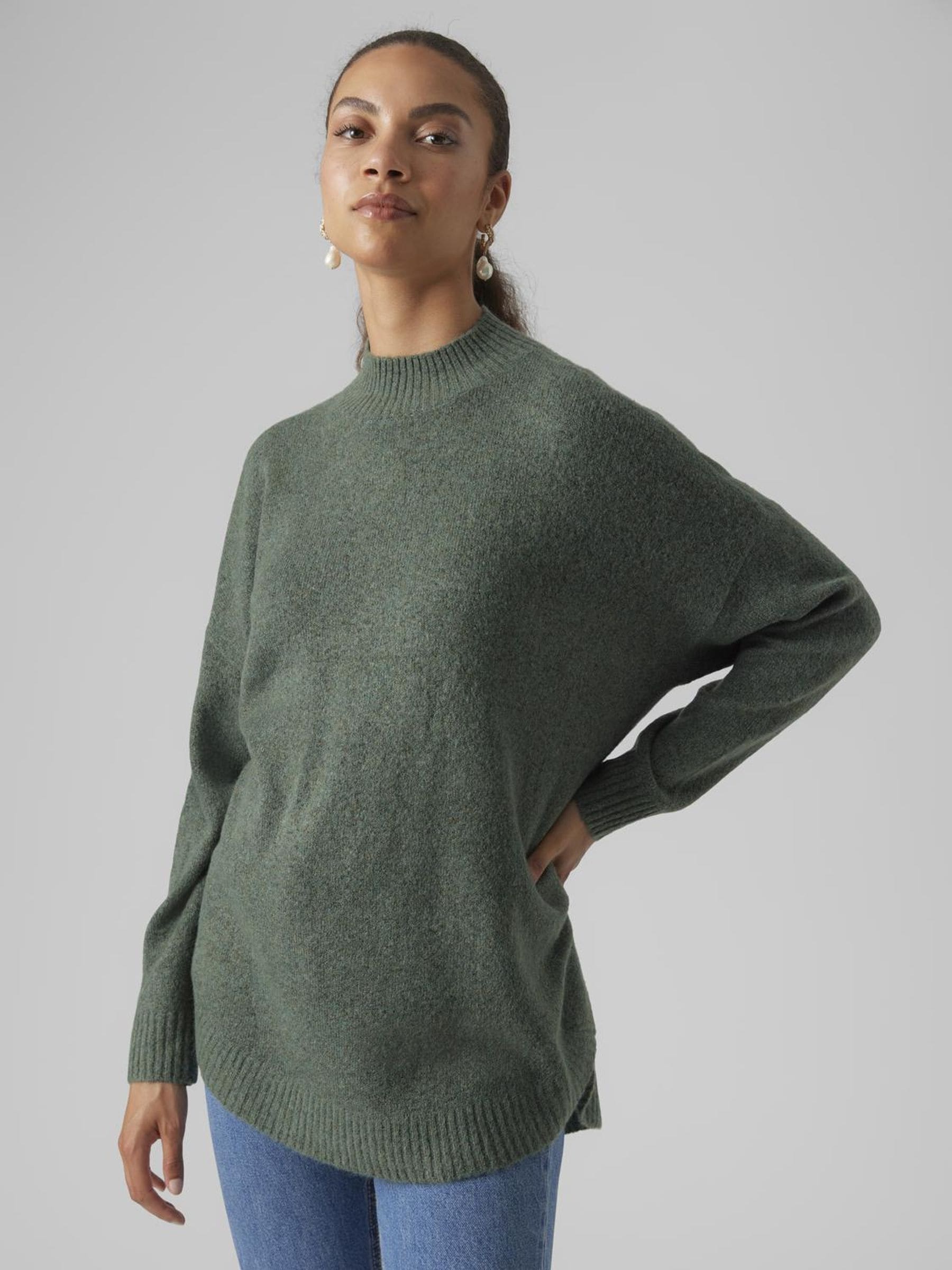 Vero Moda Strickpullover "VMPLAZA LS HIGHNECK LONG PULLOVER GA BOO" günstig online kaufen