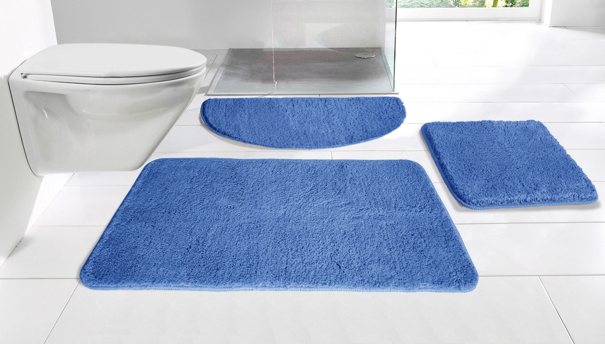 my home Badematte "Inga, Badezimmer Teppich, Badvorleger" Höhe 20 mm rutsch günstig online kaufen