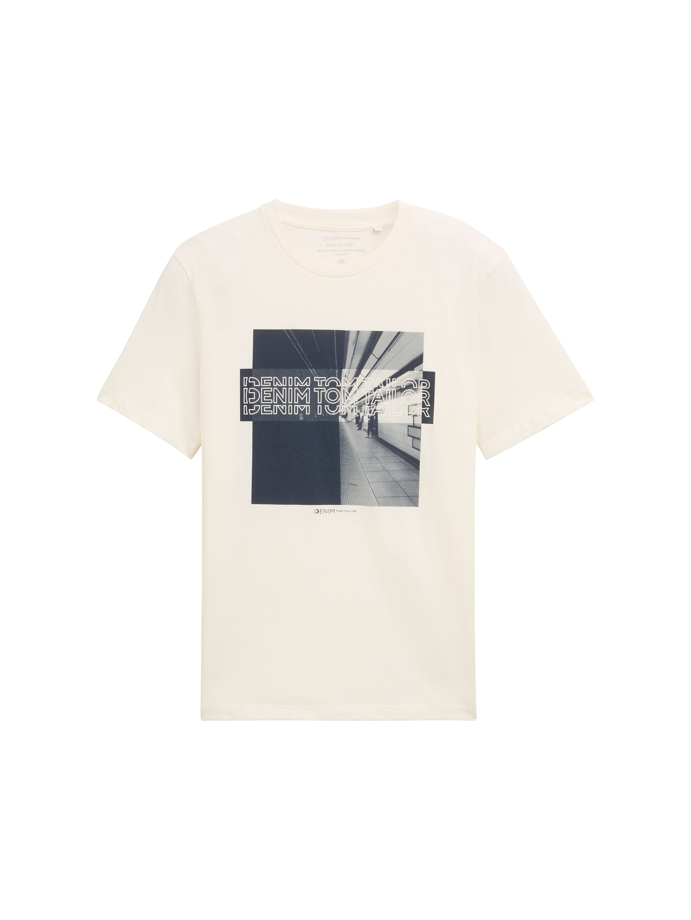 TOM TAILOR Denim Print-Shirt, mit Frontprint