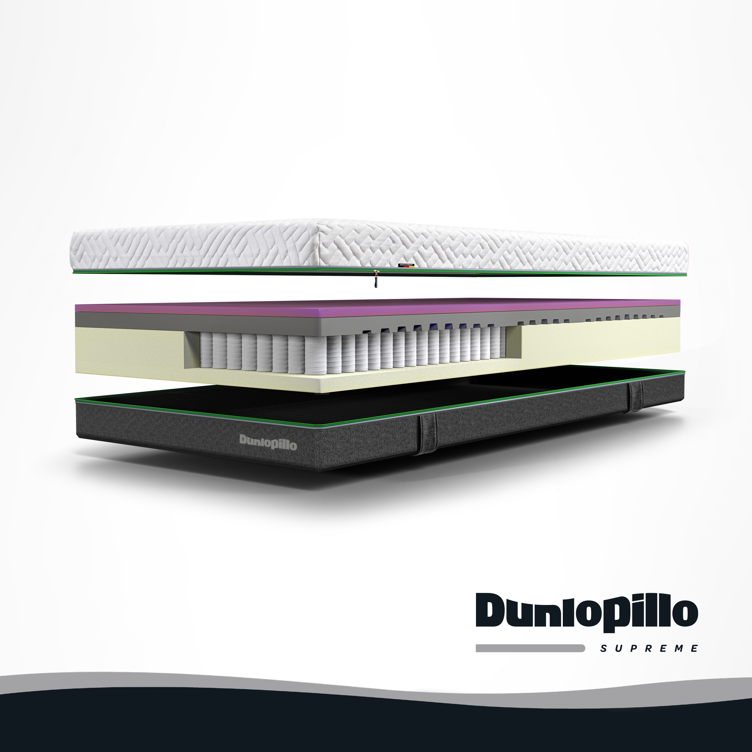 Dunlopillo Taschenfederkernmatratze »Dunlopillo Supreme T« 25 cm hoch 1 Stk. tlg.