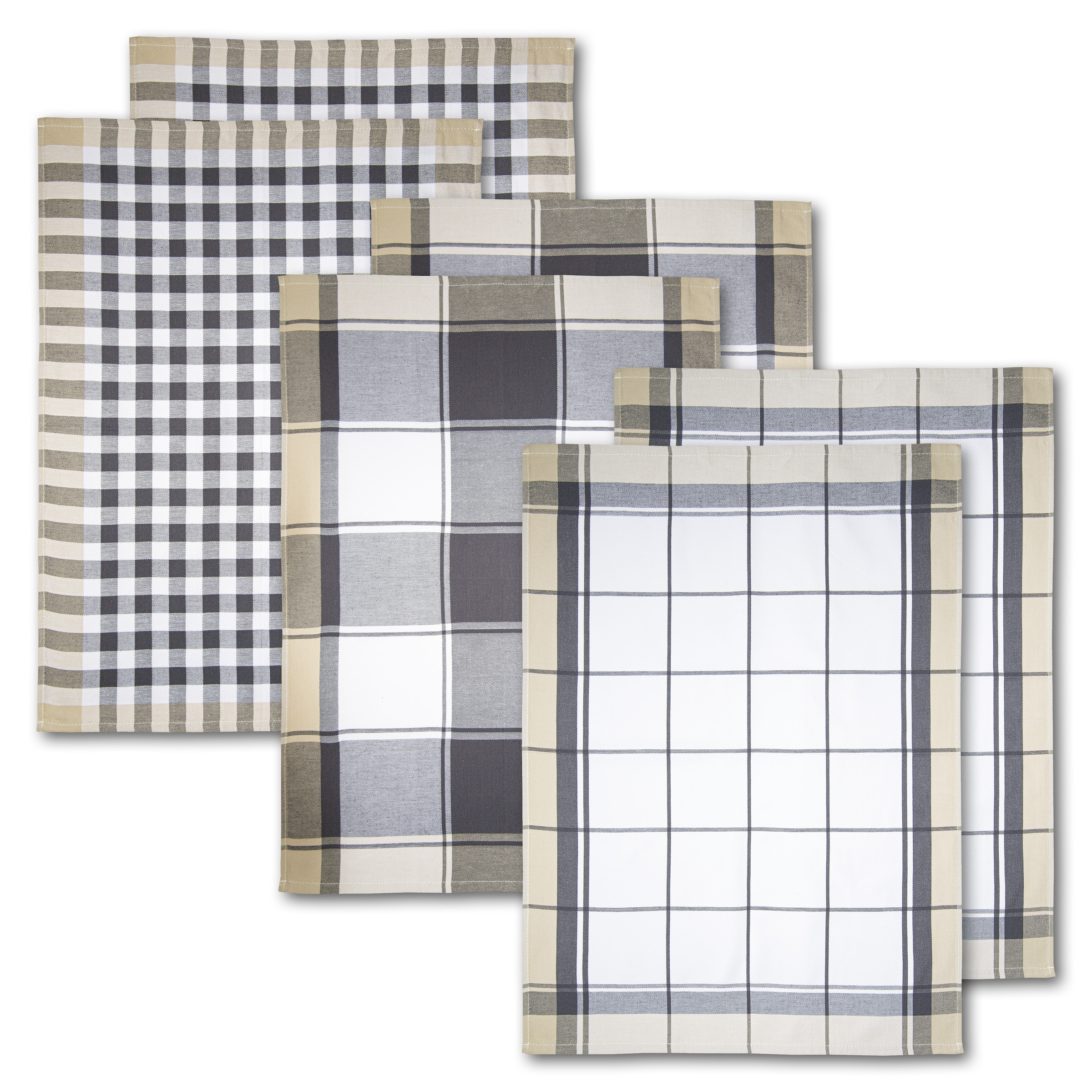 Dyckhoff Geschirrtuch "KARO, Maße je Tuch ca. 50x70 cm" mit drei verschiede günstig online kaufen