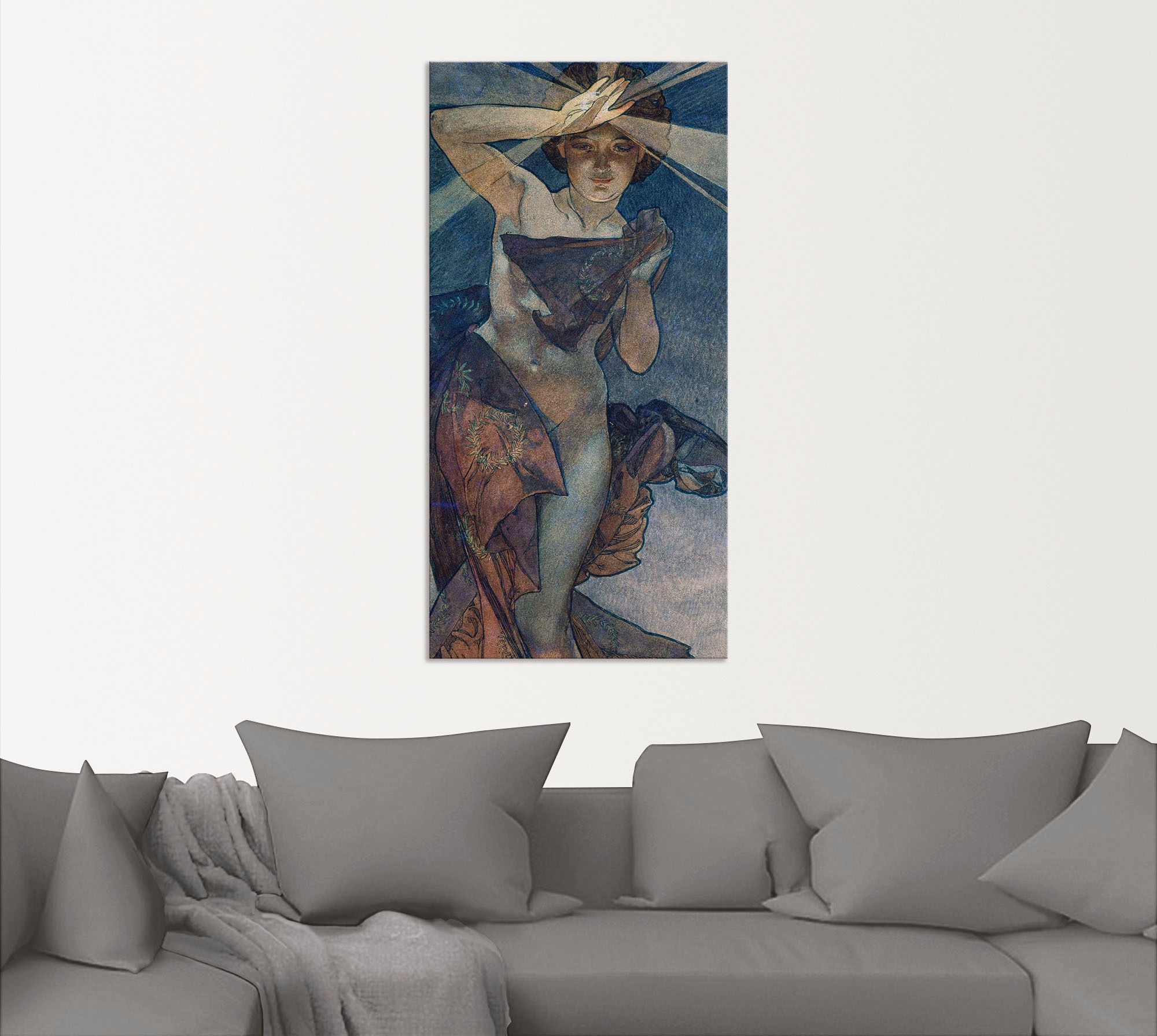 Artland Wandbild "Sterne Der Morgenstern 1902", Frau, (1 St.), als Alubild, günstig online kaufen