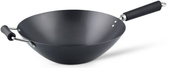 Wok KEN HOM "Excellence", grau (anthrazit), H:12cm Ø:35cm, Pfannen, Wok, Ø 35 cm, Induktion 2