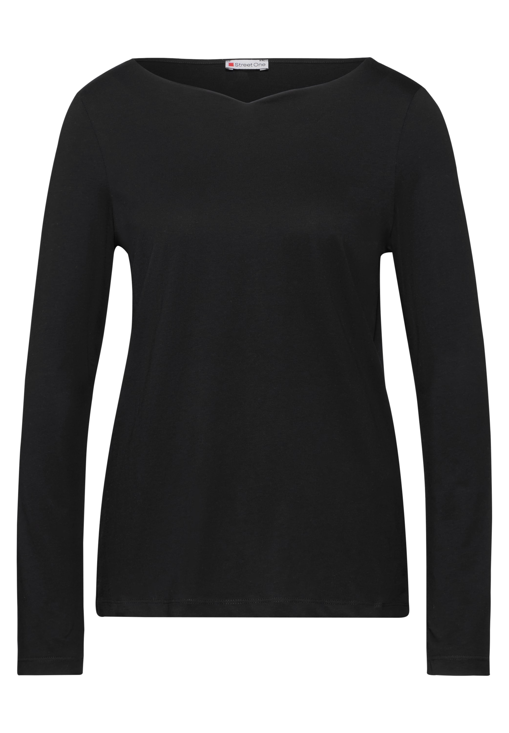 STREET ONE Langarmshirt, aus reiner Baumwolle