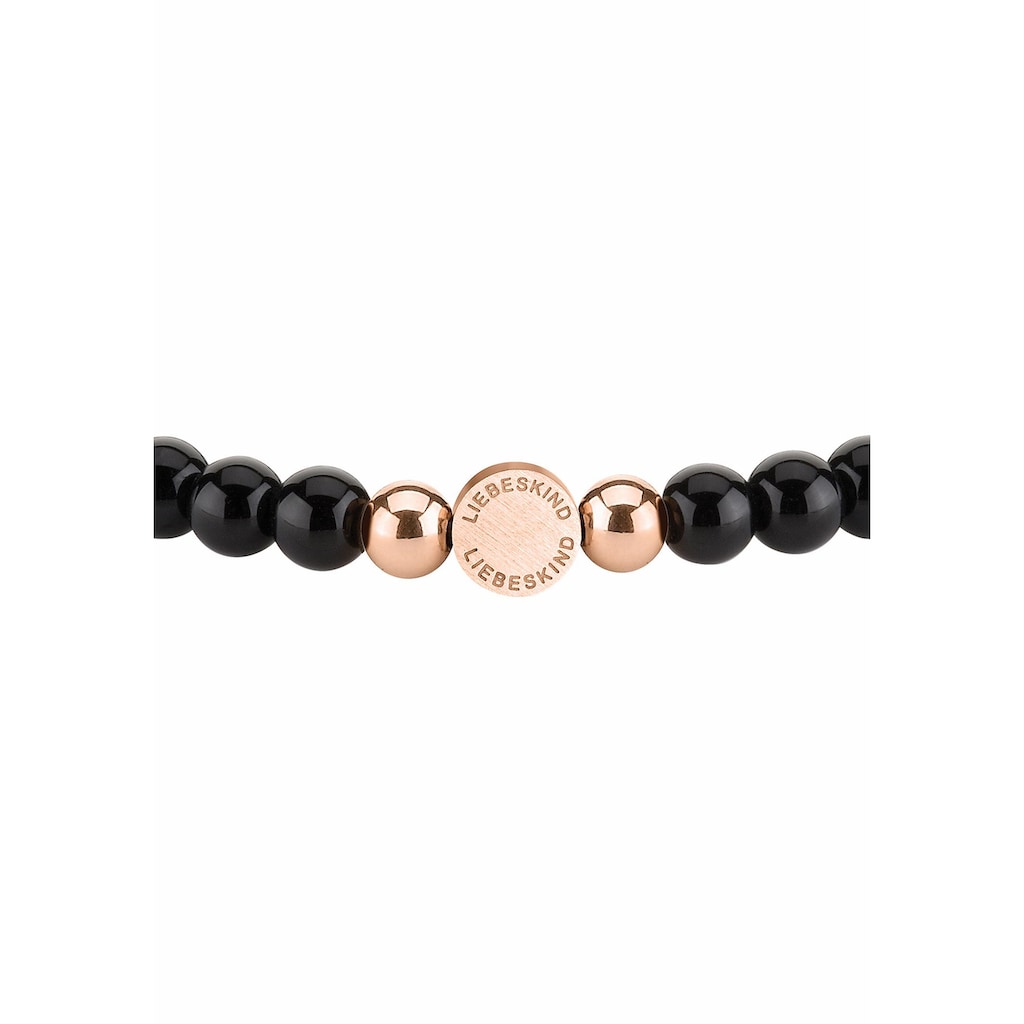 Liebeskind Berlin Armband »Schmuck Geschenk Armkette Zugarmband LJ-0090-B-17 BLACK«, mit Jaspis und Onyx