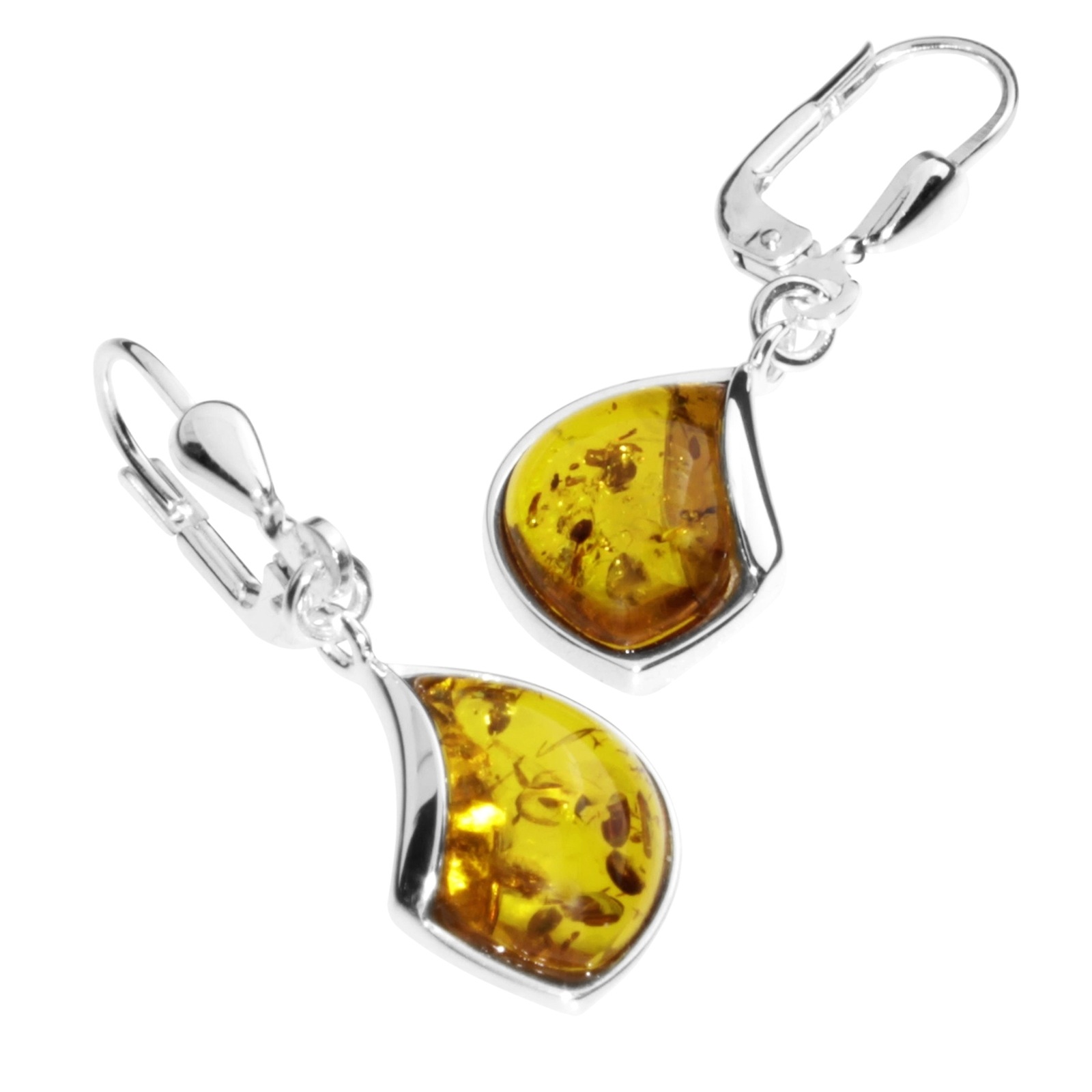 OSTSEE-SCHMUCK Paar Ohrhänger »- Jula - Silber 925/000 - Bernstein«