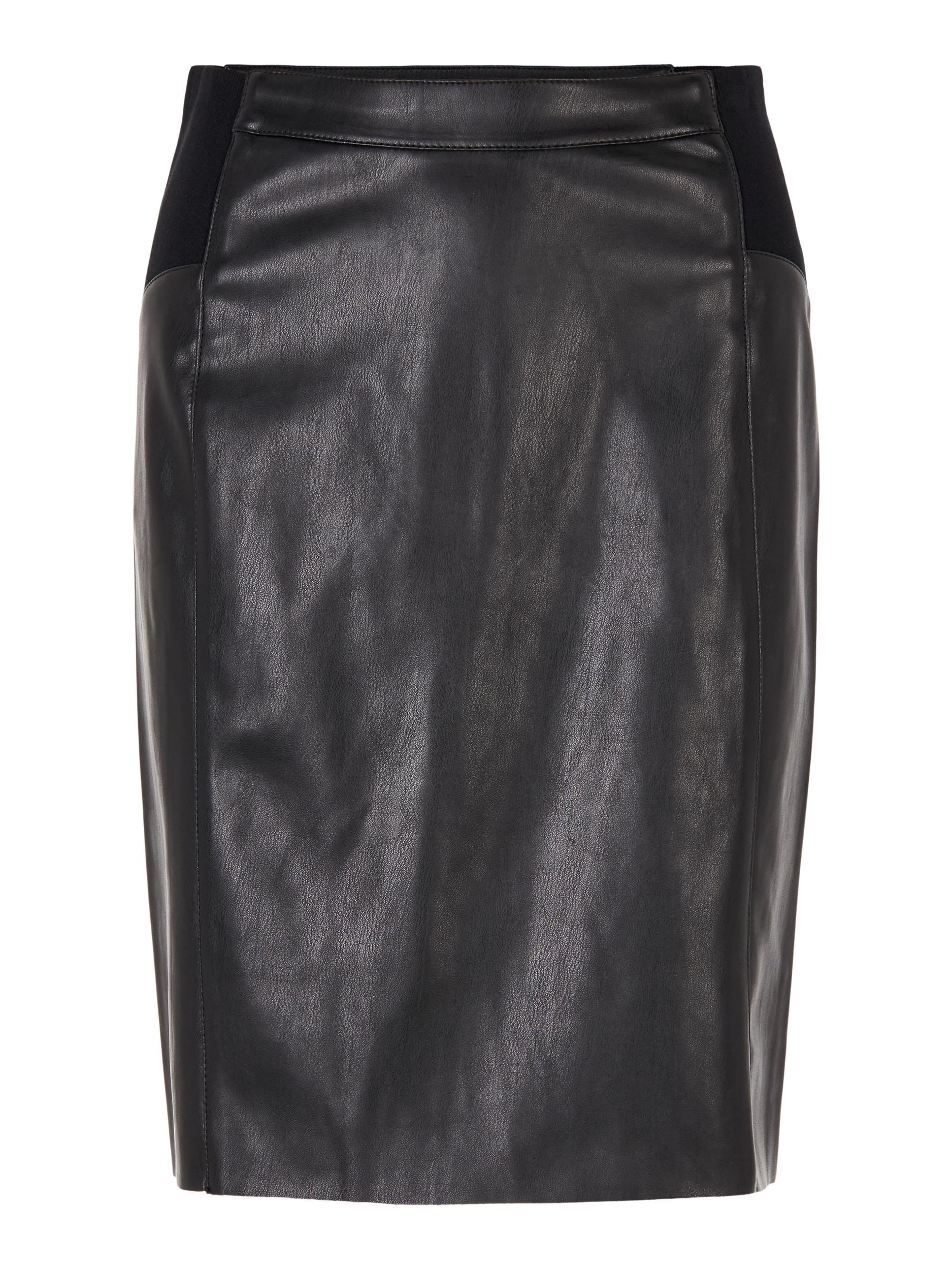 Vero Moda Lederimitatrock »VMBUTTERSIA HW COATED SKIRT NOOS«