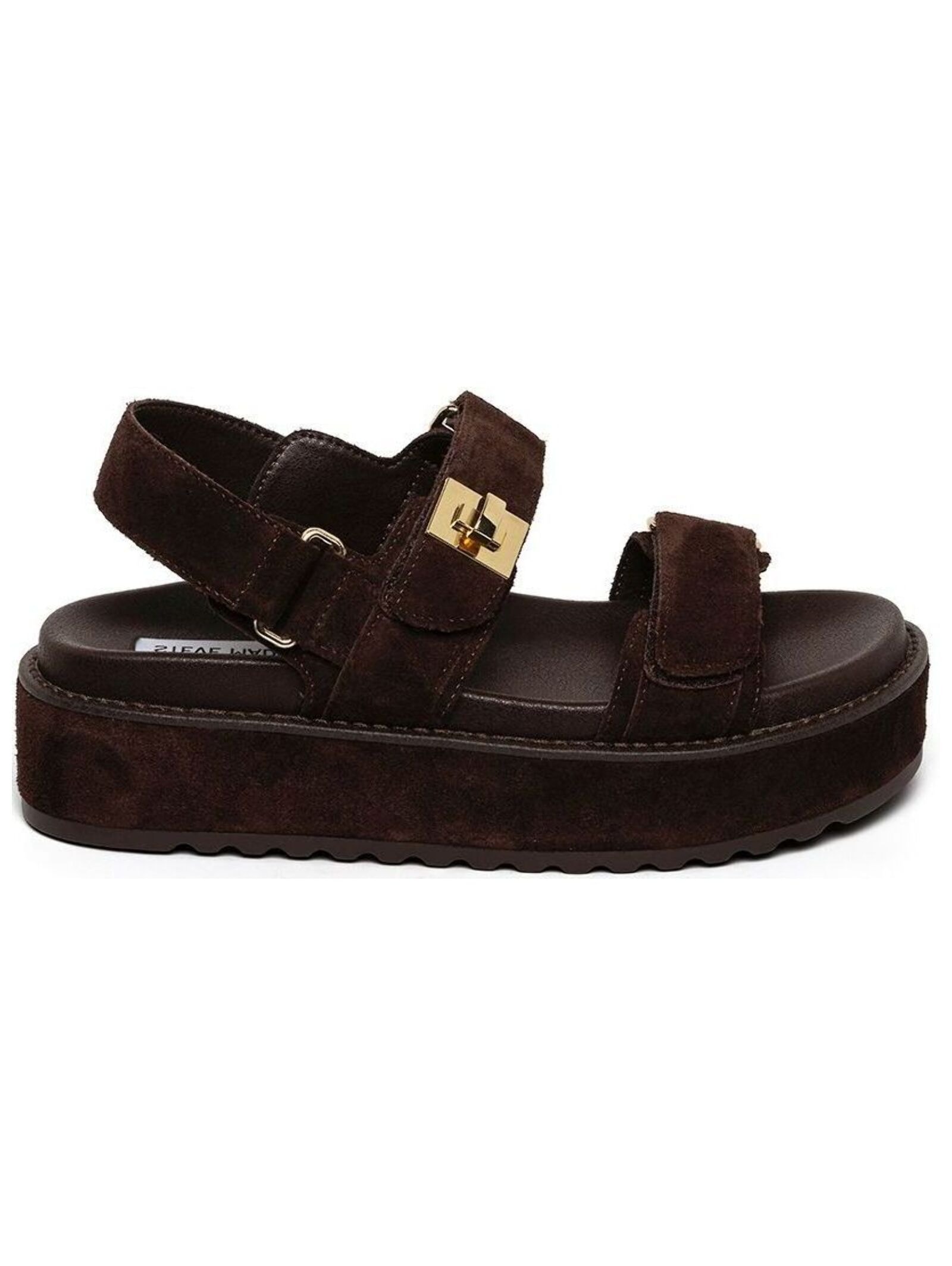 STEVE MADDEN Plateausandaletten »STEVE MADDEN Sandalen Veloursleder«
