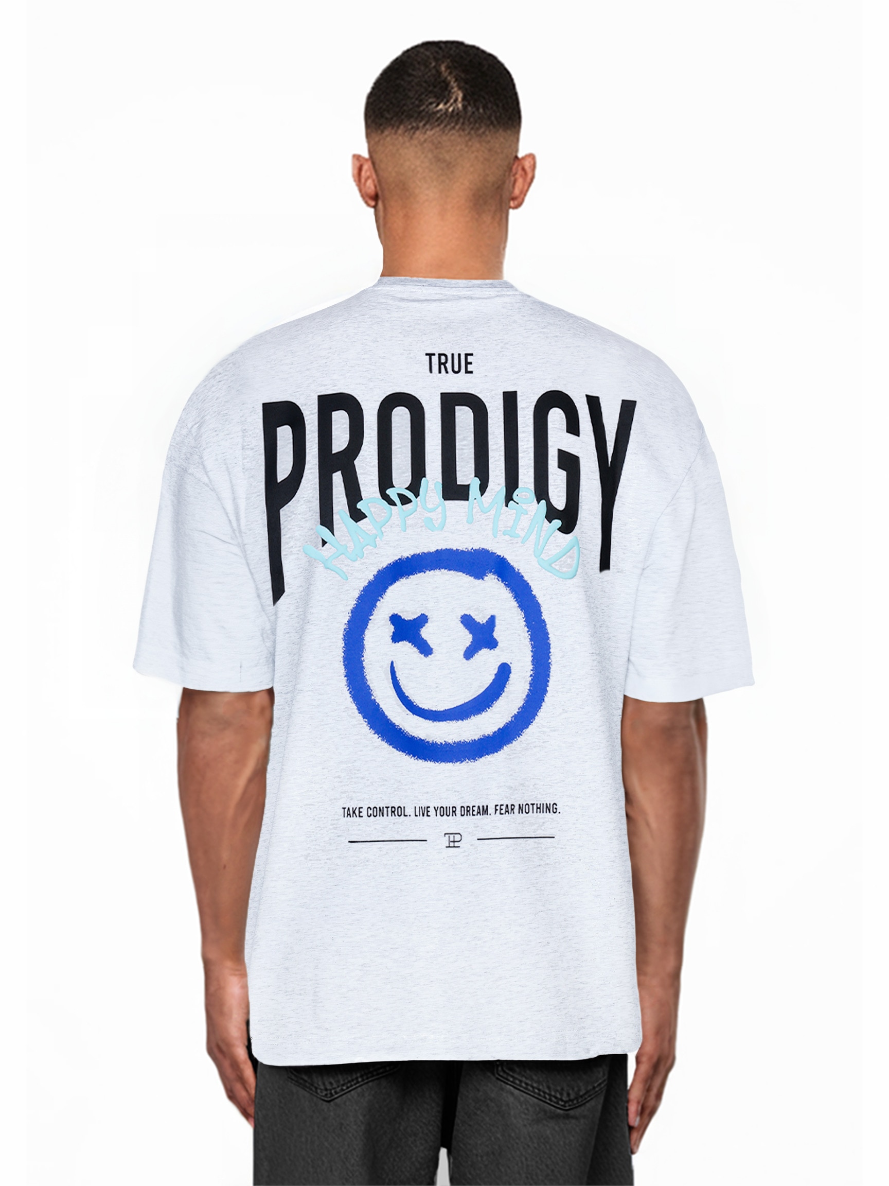 trueprodigy Oversize-Shirt "Hajin Logo Print Oversized Rundhals"