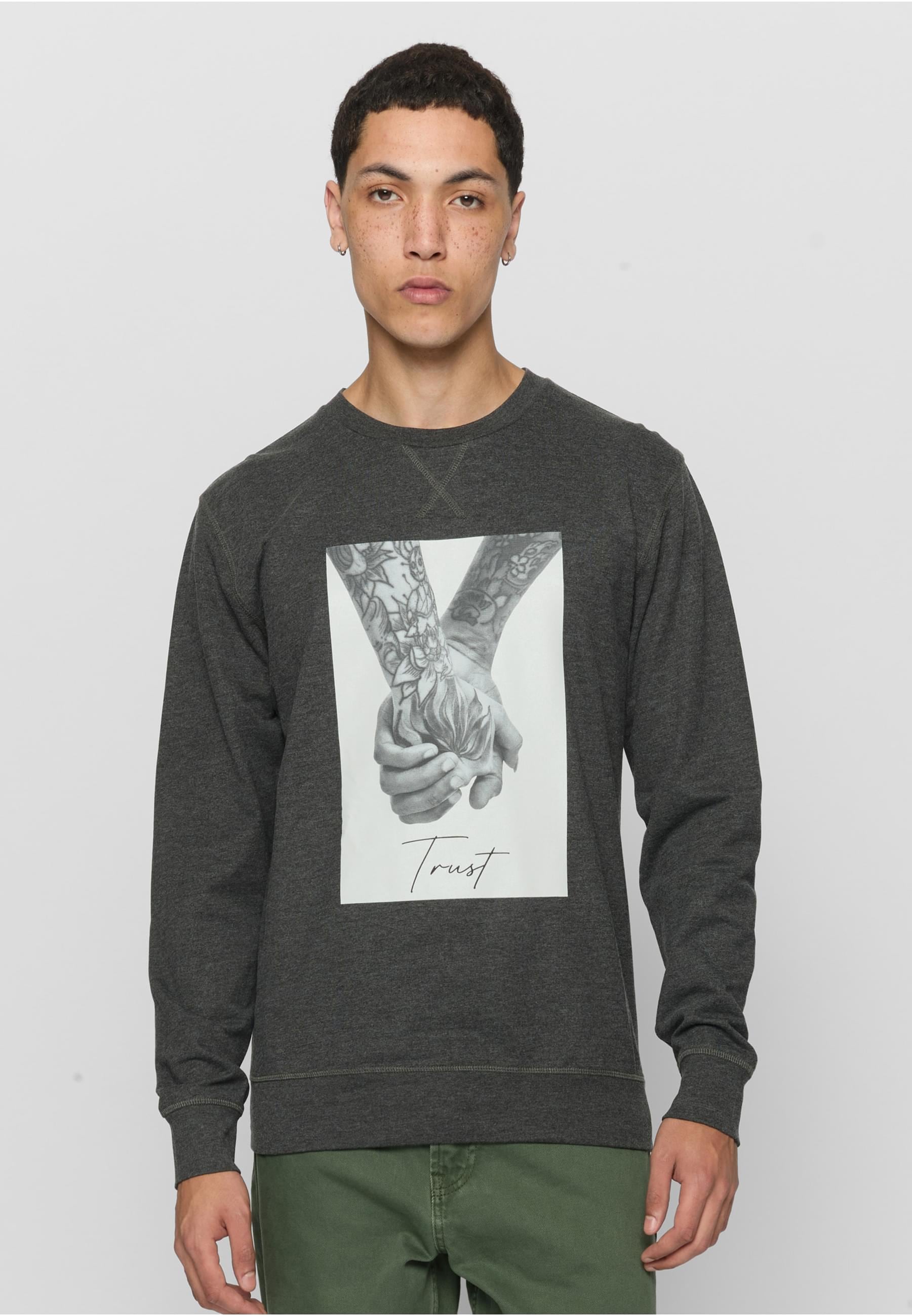 MisterTee Rundhalspullover »MisterTee Herren Trust 2.0 Crewneck«, (1 tlg.)