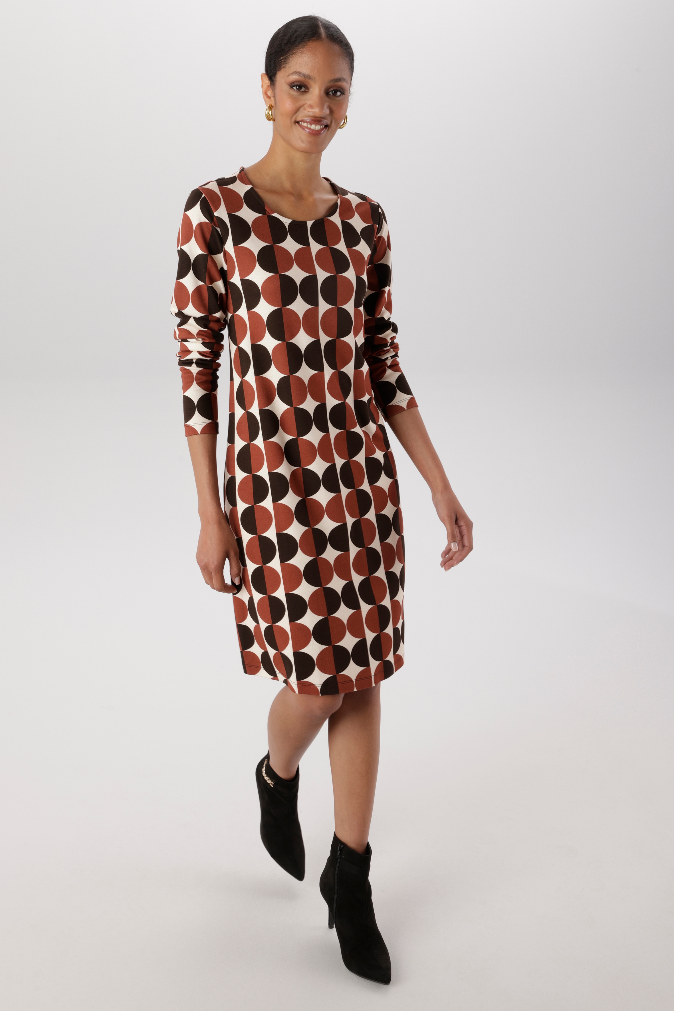 Aniston SELECTED Jerseykleid in leichter A-Linien-Form - NEUE KOLLEKTION