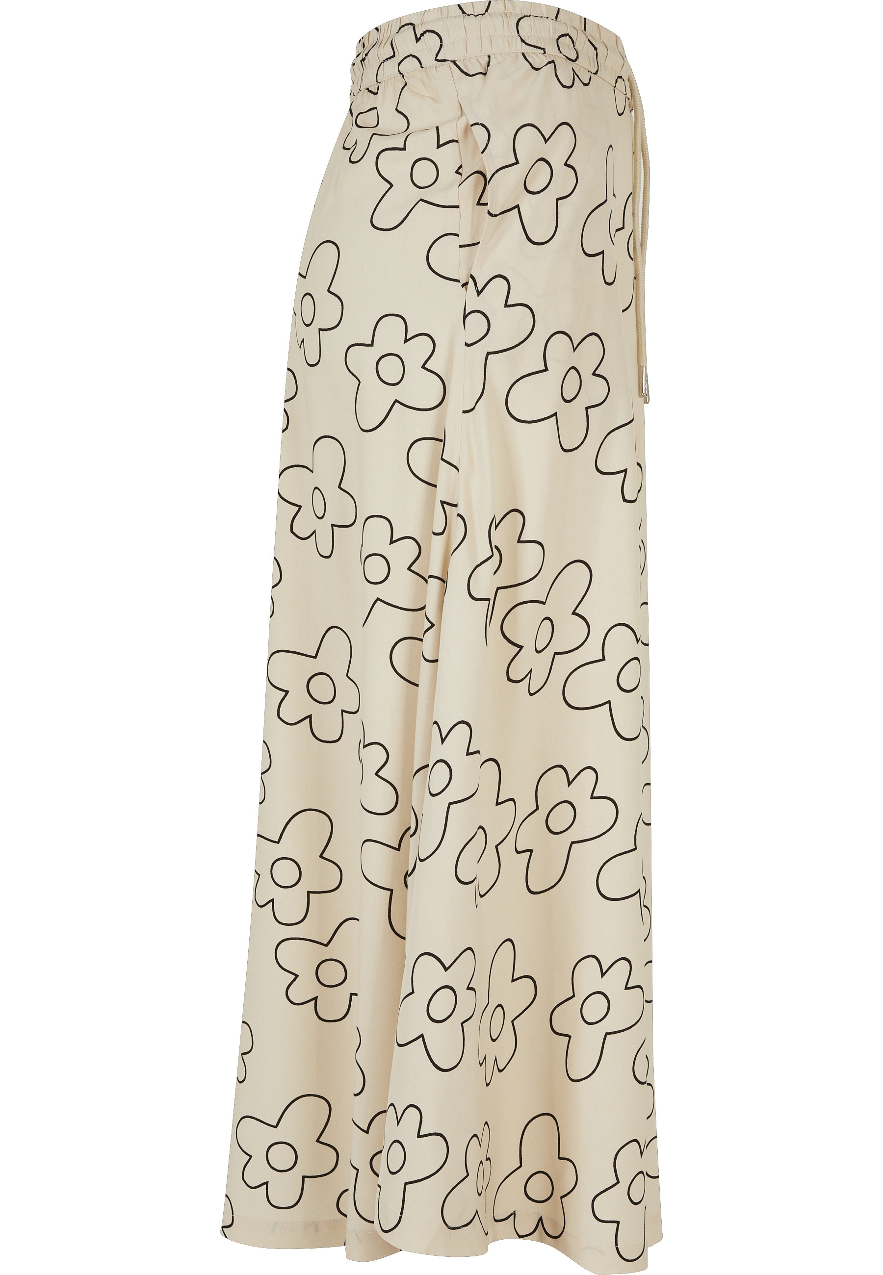 URBAN CLASSICS Jerseyrock »Urban Classics Damen Ladies Viscose Midi Skirt« 1 Stk.