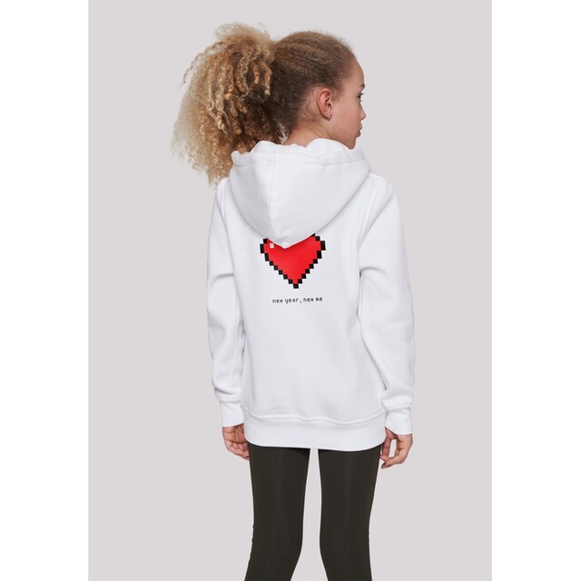 F4NT4STIC Kapuzenpullover »Pixel Herz Happy New Year Silvester«, Print  online kaufen | BAUR