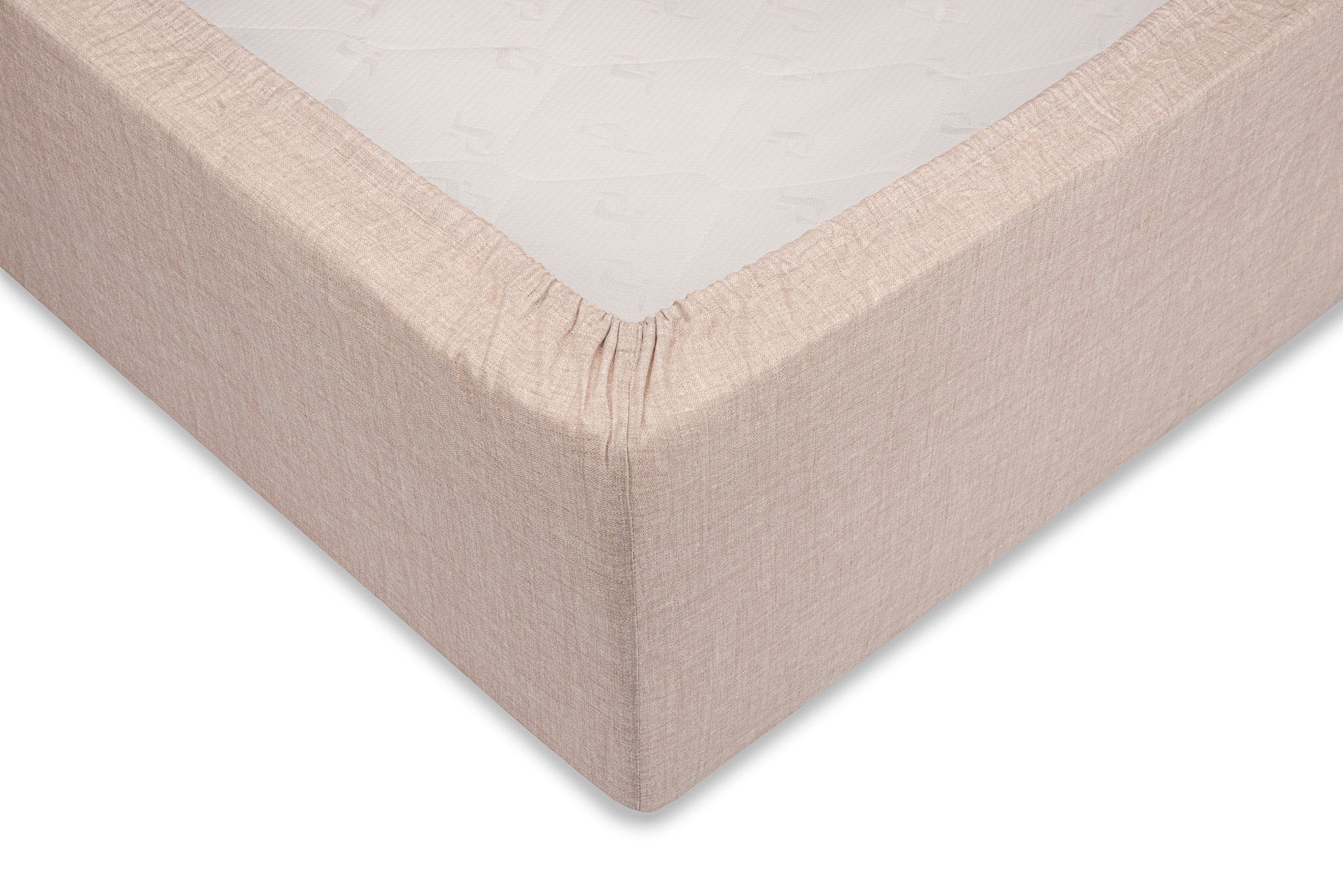 ZO HOME Spannbettlaken »Lino«, Laken aus 100% Baumwolle, Linen-look Print, Betttuch ab 90x200