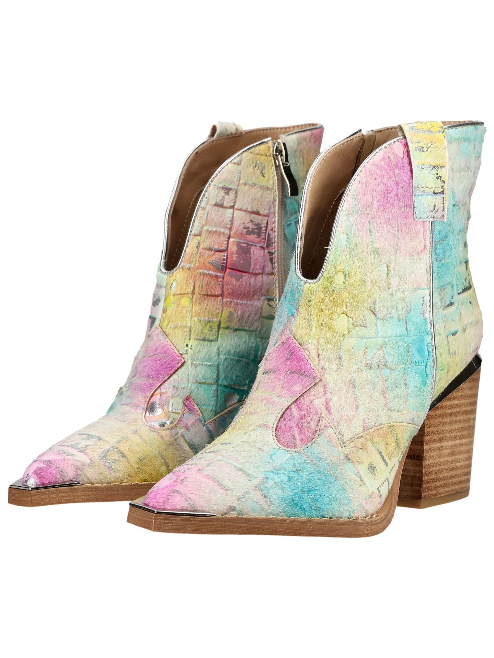 Alma en Pena Stiefelette Leder Damen Multicolor 38 3