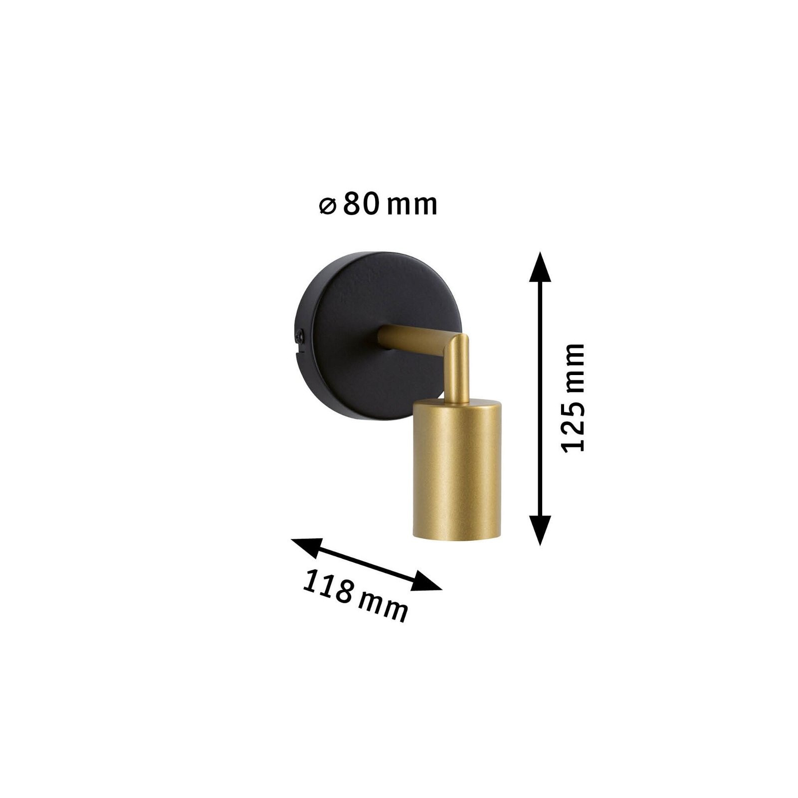 Paulmann Wandleuchte »Ravi IP44 max 1x60W 230V Metall«, Leuchtmittel E27 | ohne Leuchtmittel, E27