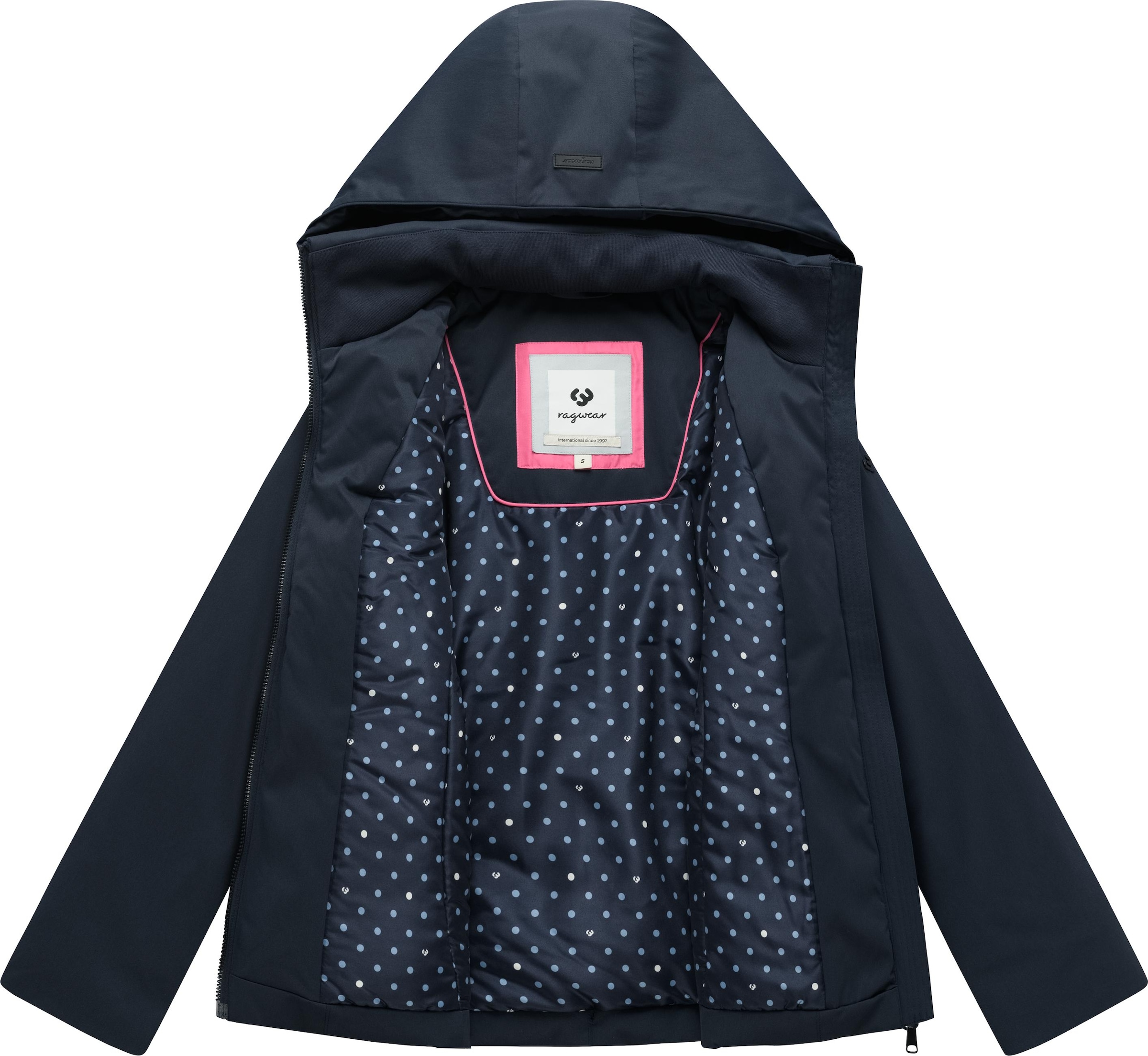 Ragwear Funktionsjacke »Annona Y« mit Kapuze Warme Damen Winterjacke mit weit nach vorn gezogener Kapuze